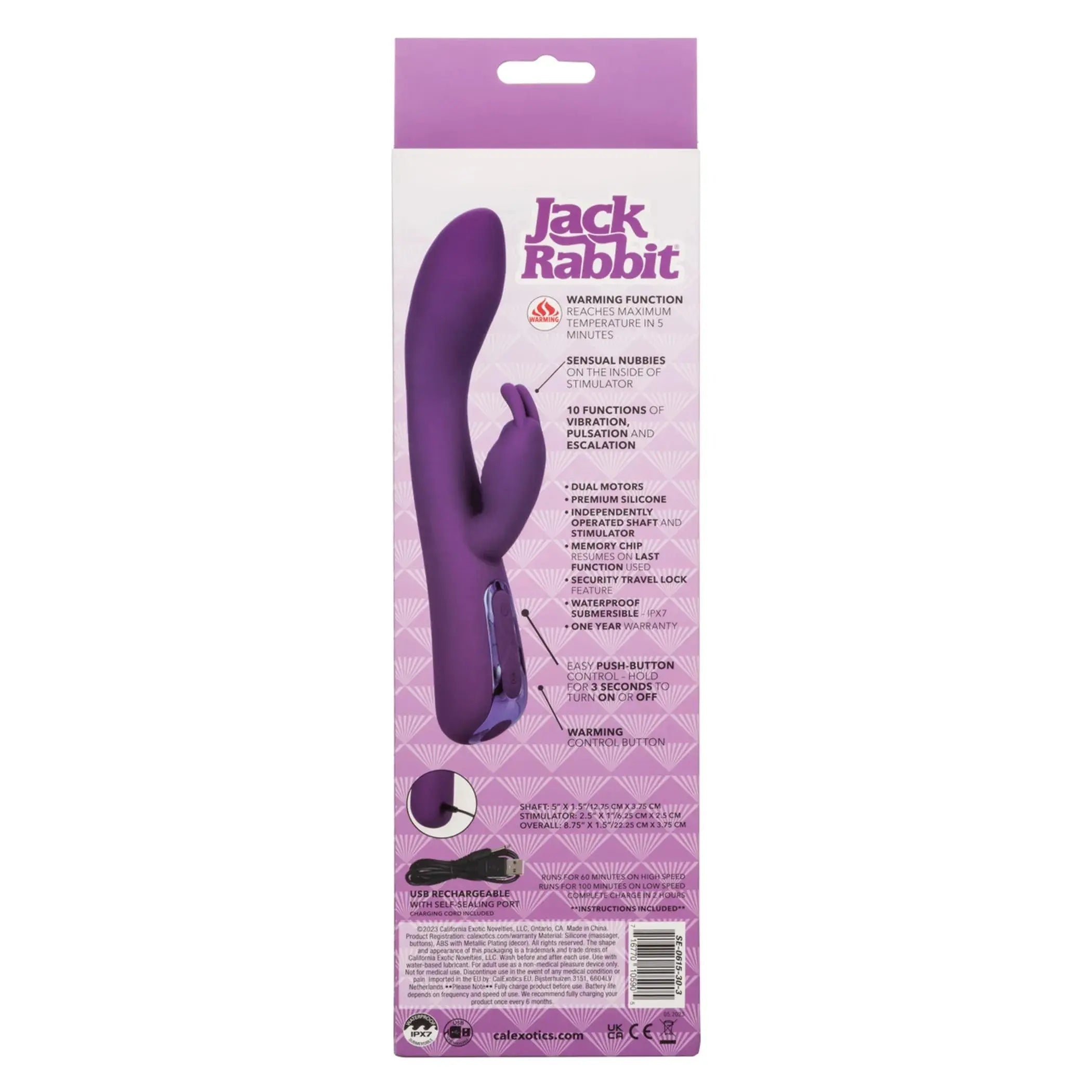 Jack Rabbit Elite Warming Rabbit California Exotic Novelties