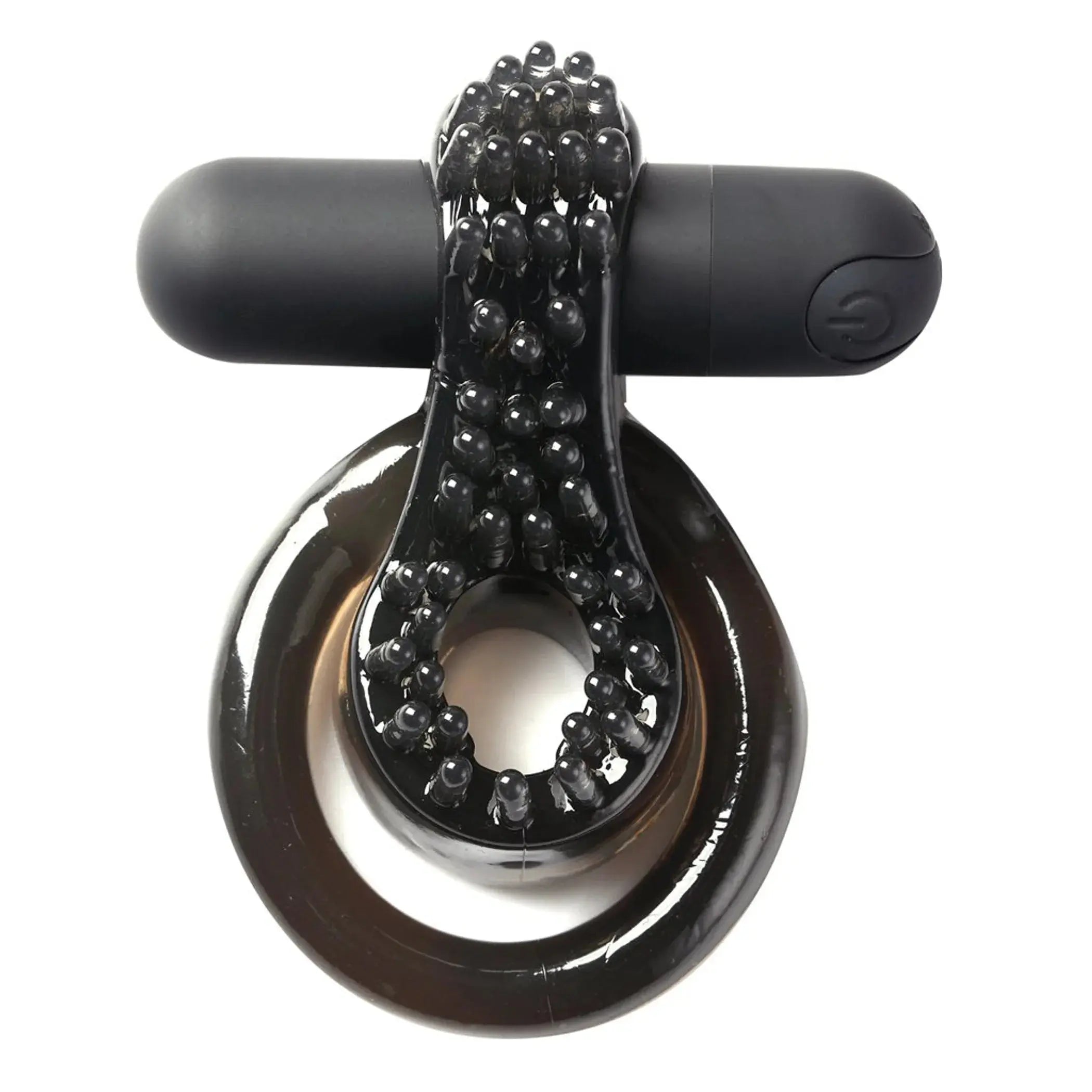 Jagger Rechargeable Vibrating Ring Black Sleeve Maia Toys