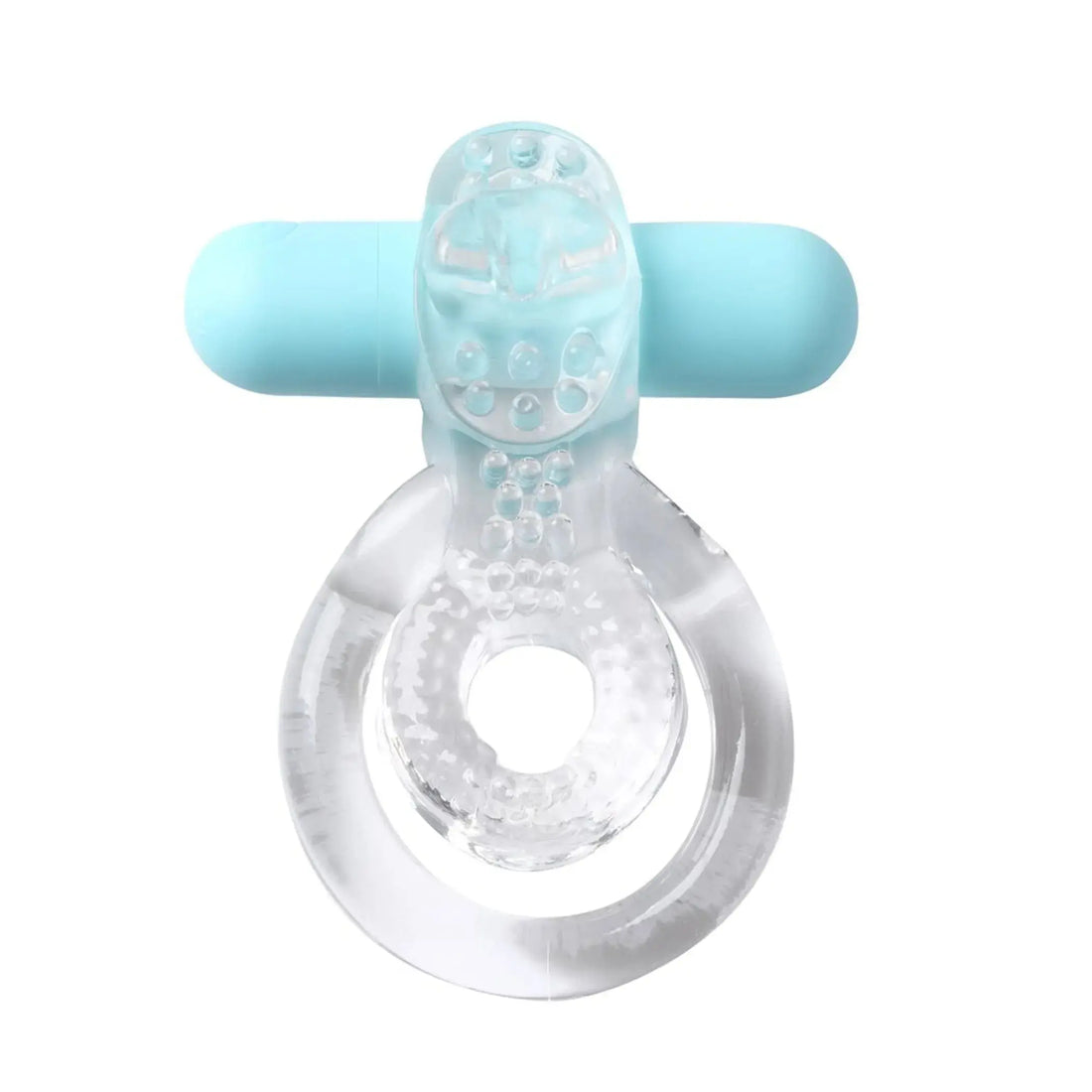 Jayden Rechargeable Vibrating Love Ring Clear Sleeve Maia Toys