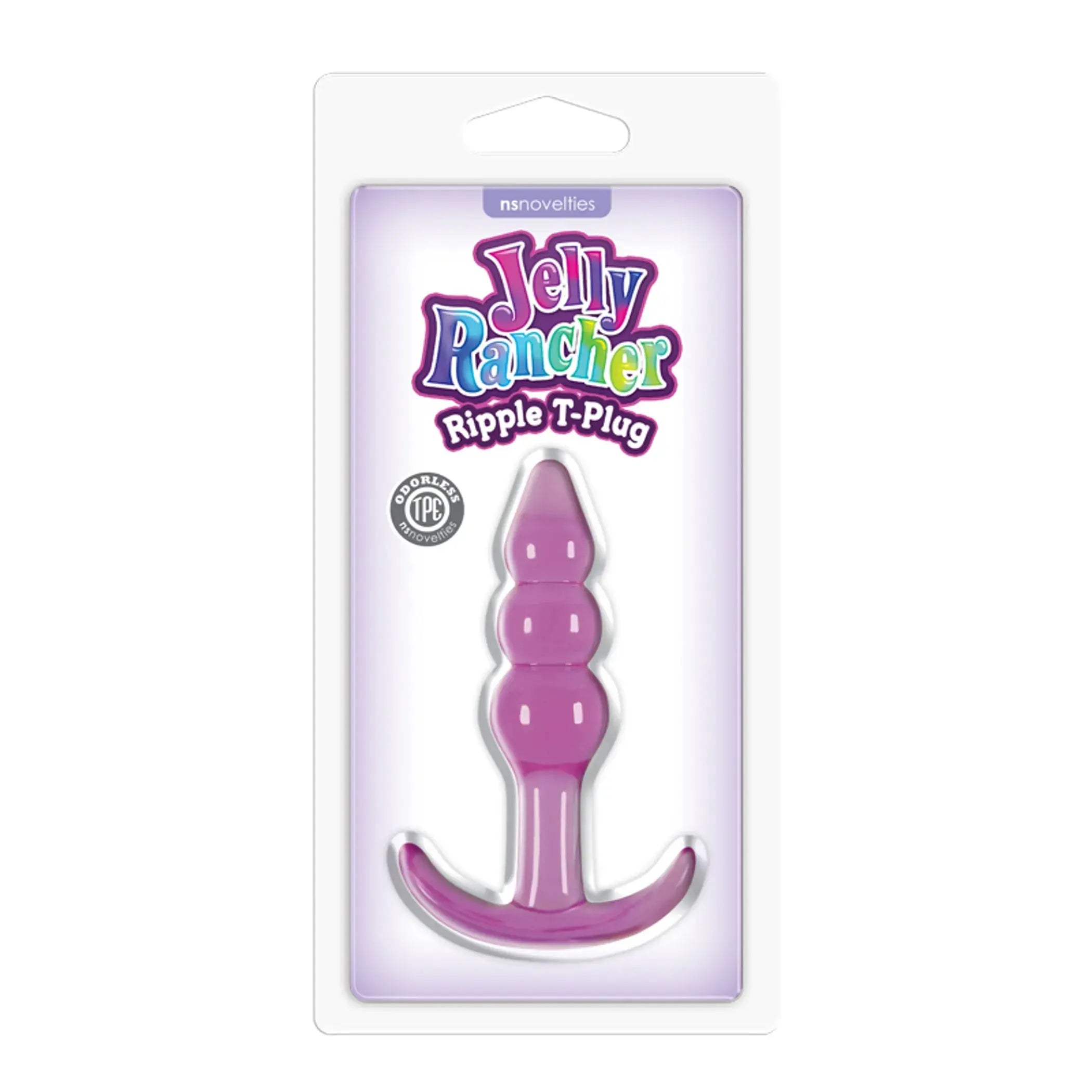 Jelly Rancher T-Plug Ripple Purple NS Novelties