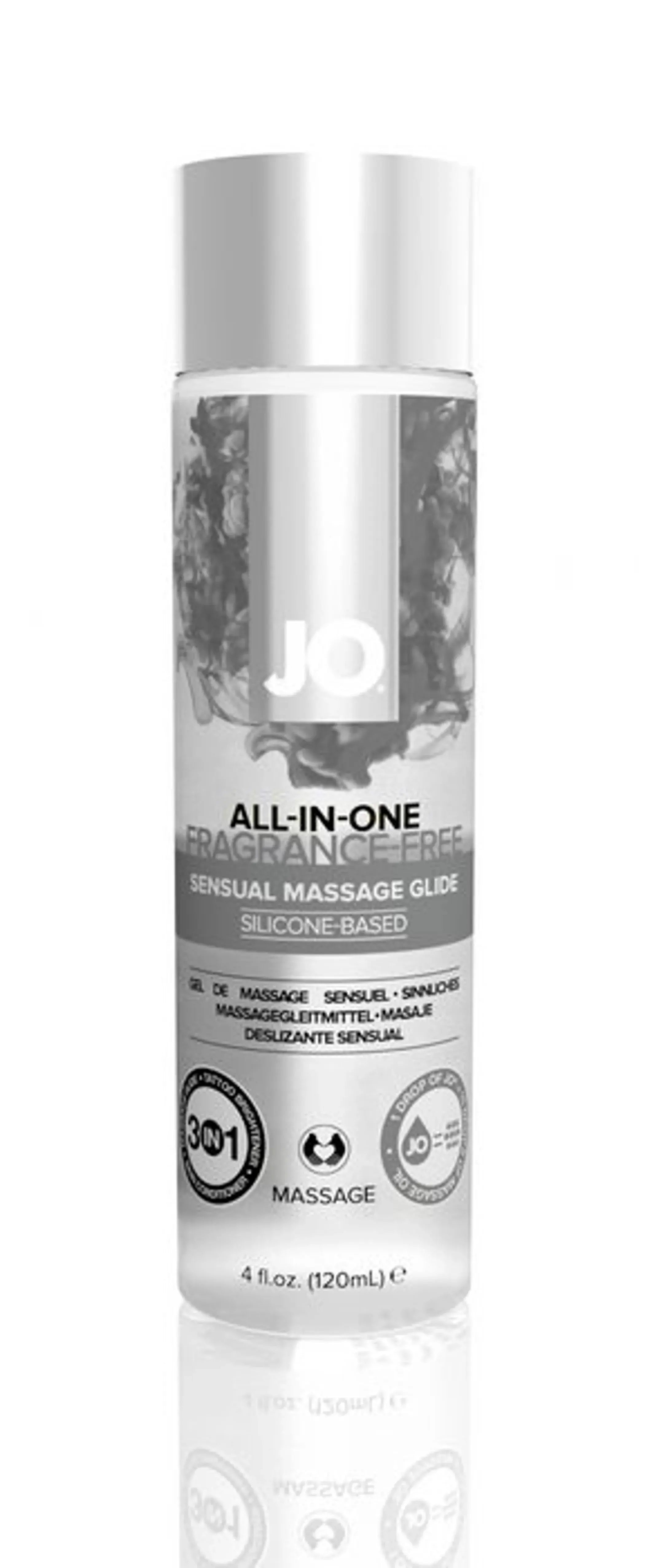 Jo All-in-One Massage Glide Unscented 4 oz System JO