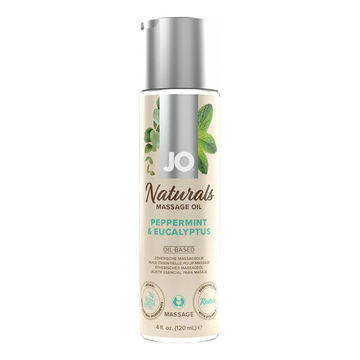JO NATURALS MASSAGE OIL PEPPERMINT & EUCALYPTUS 4 OZ System JO
