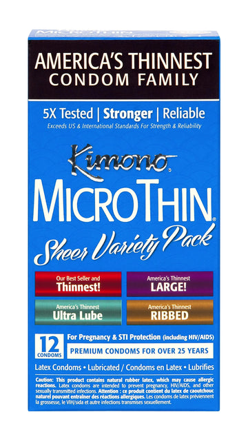 KIMONO MICROTHIN SHEER VARIETY 12 PACK Paradise Products