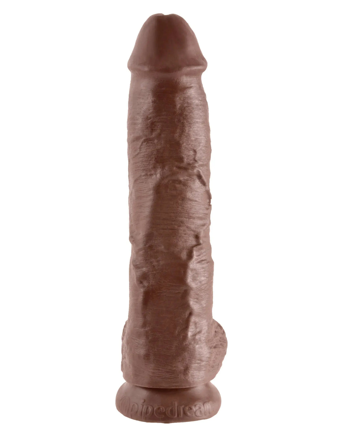 KING COCK 10 IN COCK W/BALLS BROWN Pipedream Products