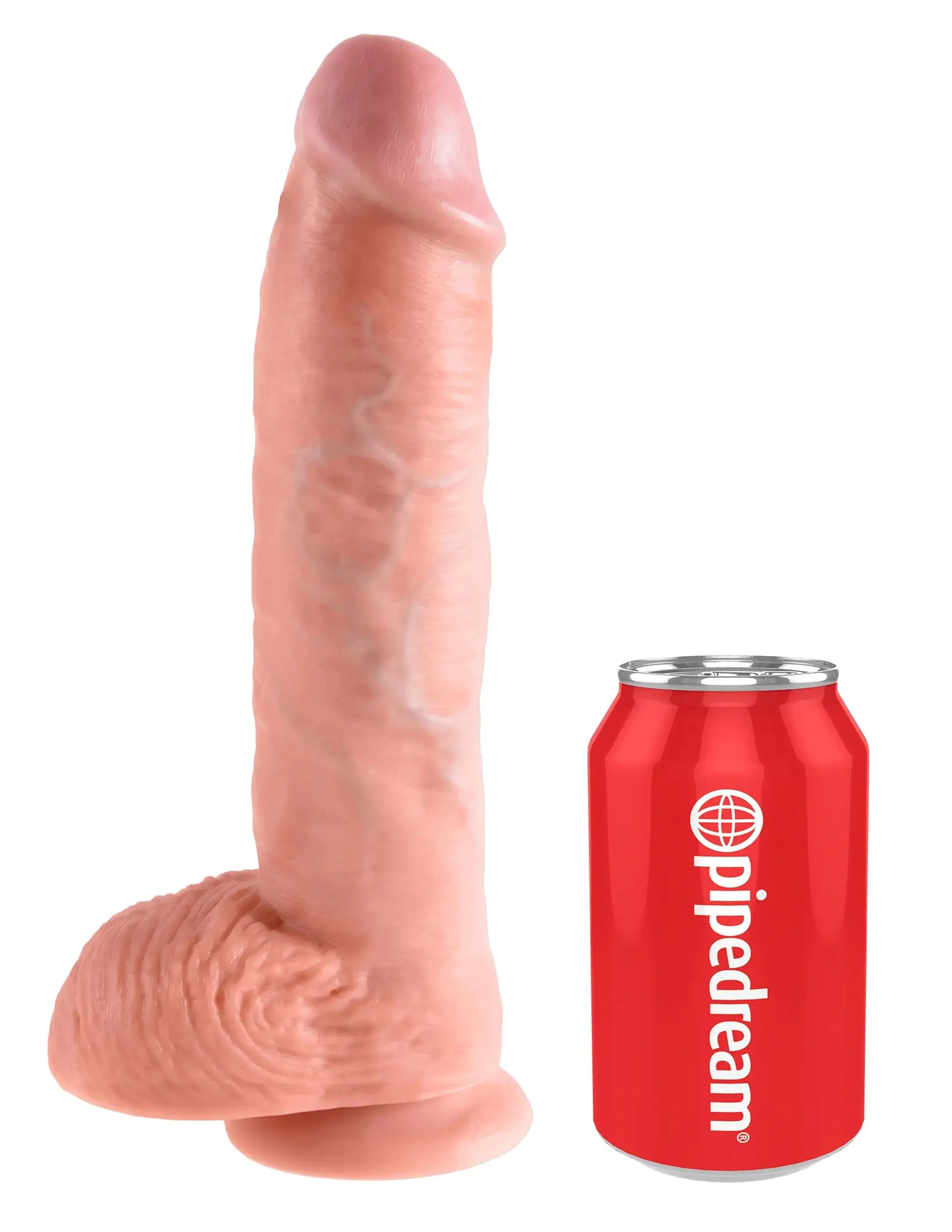 KING COCK 10 IN COCK W/BALLS FLESH Pipedream Products
