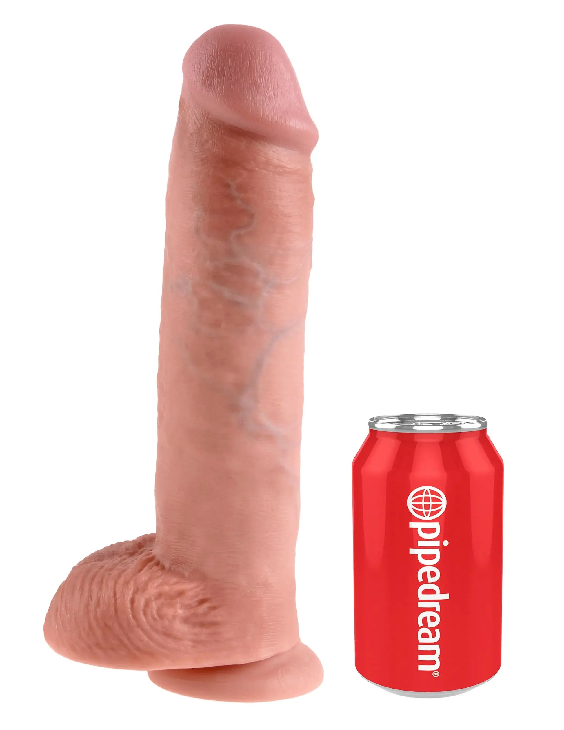 KING COCK 11 IN COCK W/BALLS FLESH Pipedream Products