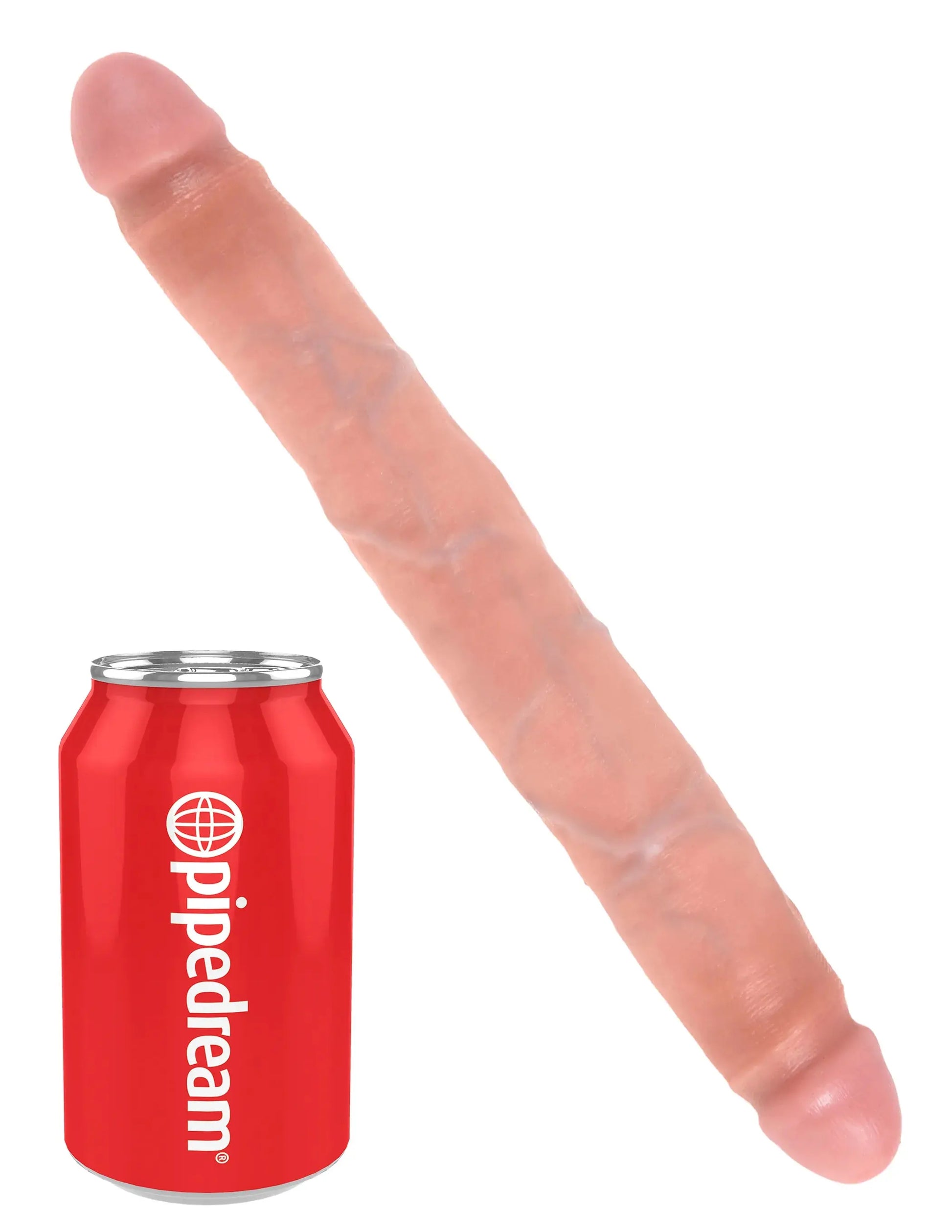 KING COCK 12 IN SLIM DOUBLE DILDO FLESH Pipedream Products