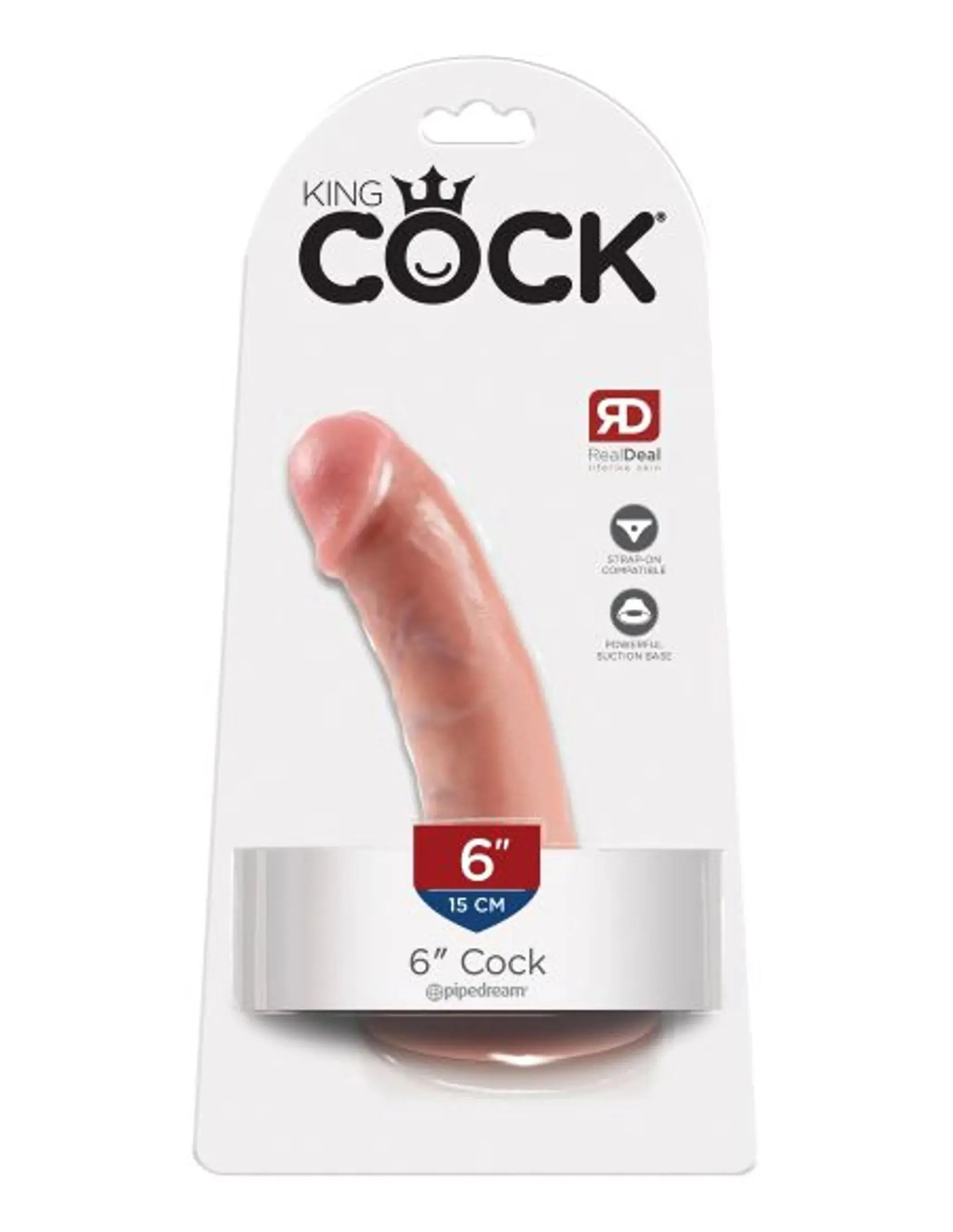 KING COCK 6 IN COCK FLESH Pipedream Products