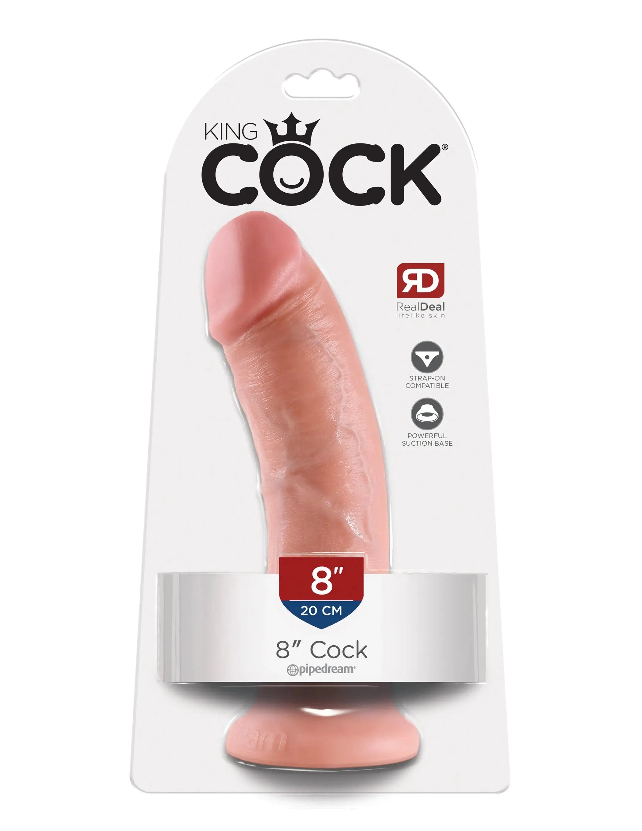 KING COCK 8 IN COCK FLESH Pipedream Products