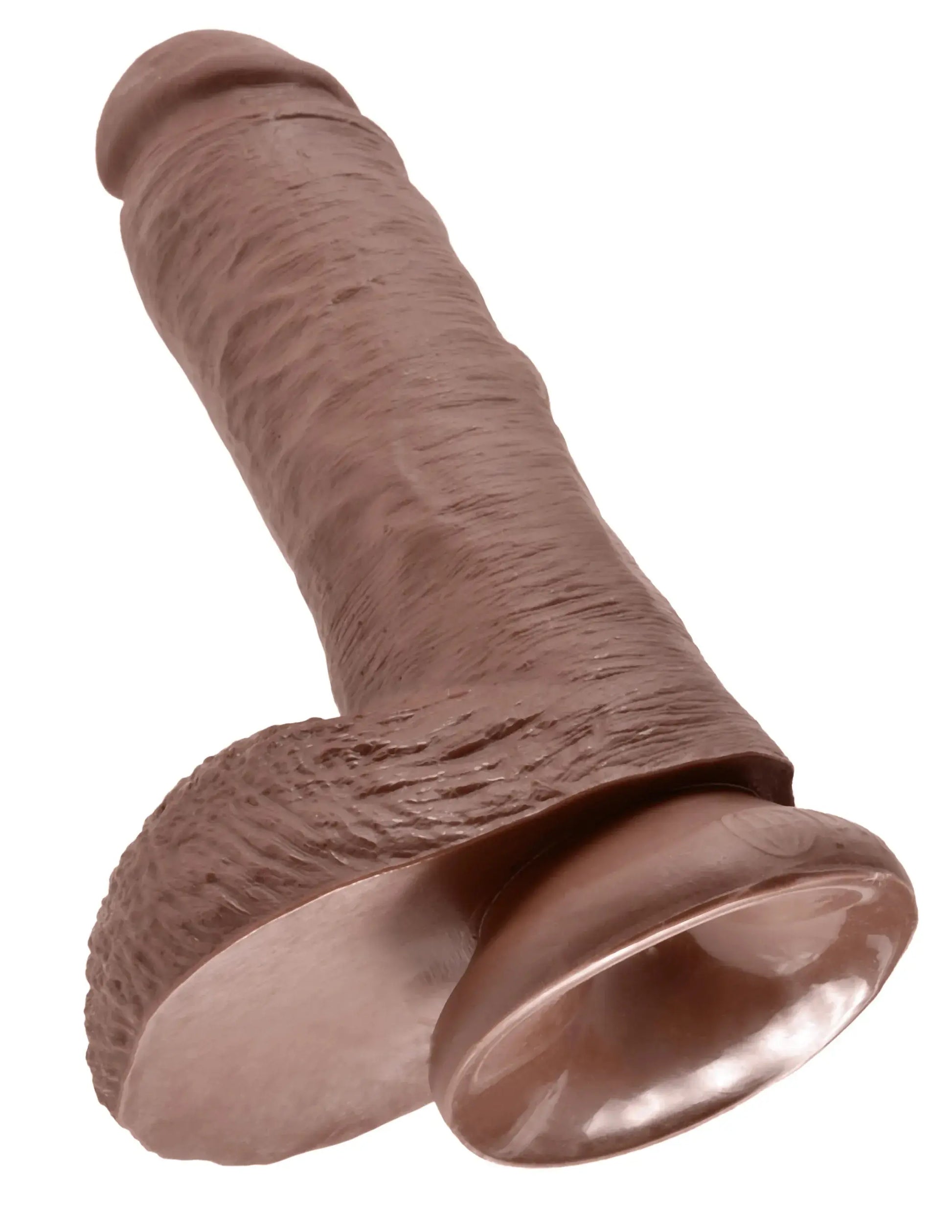 KING COCK 8 IN COCK W/BALLS BROWN Pipedream Products