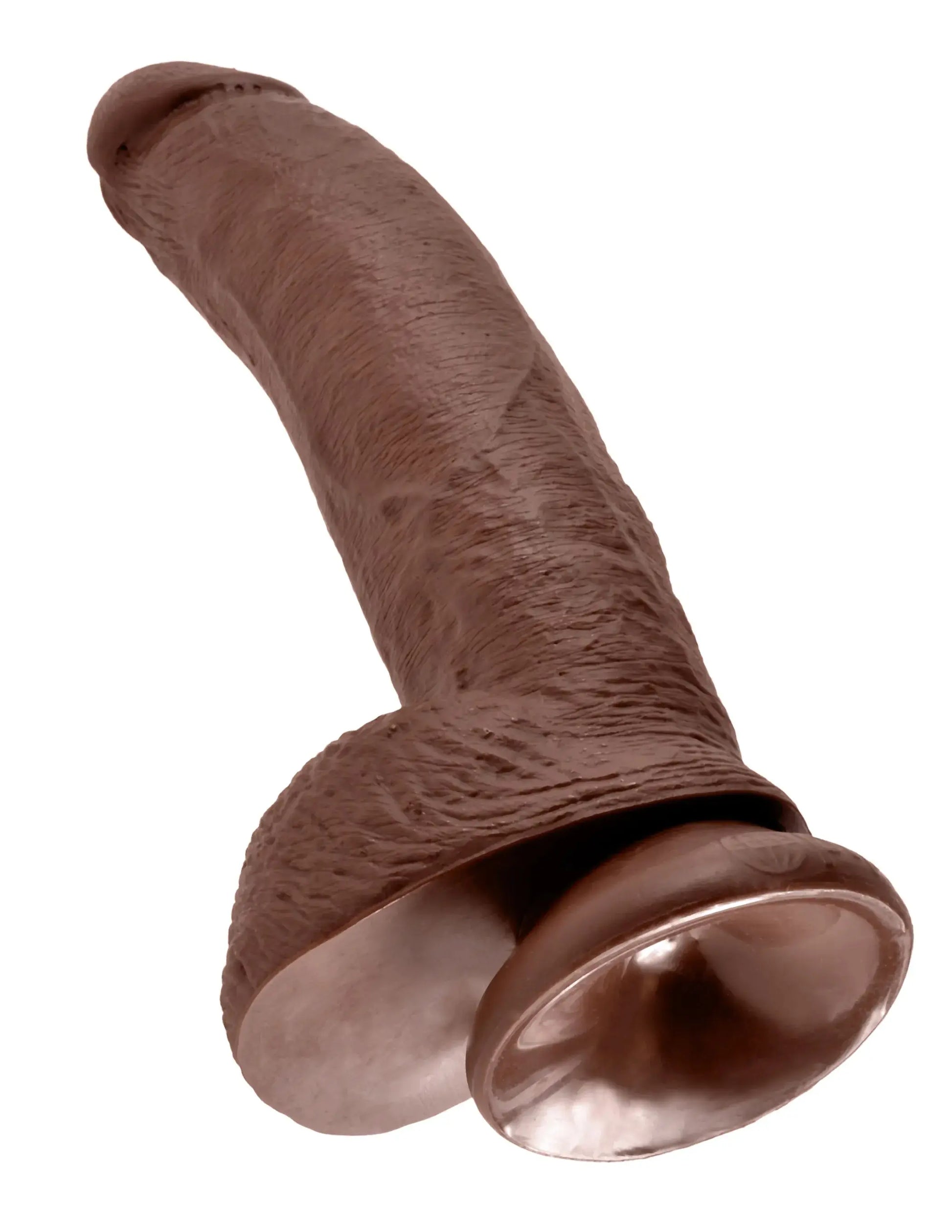 KING COCK 9 IN COCK W/BALLS BROWN Pipedream Products
