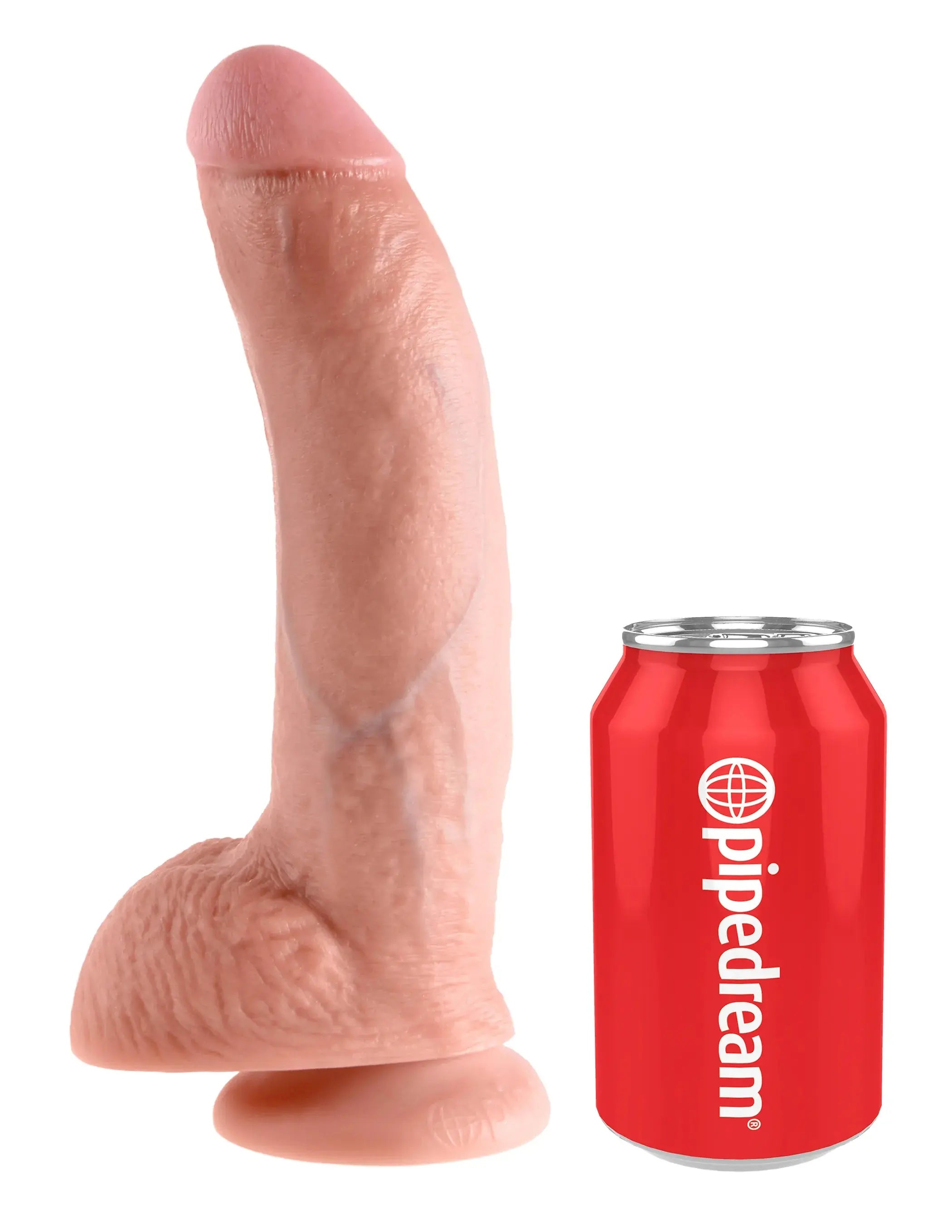 KING COCK 9 IN COCK W/BALLS FLESH Pipedream Products