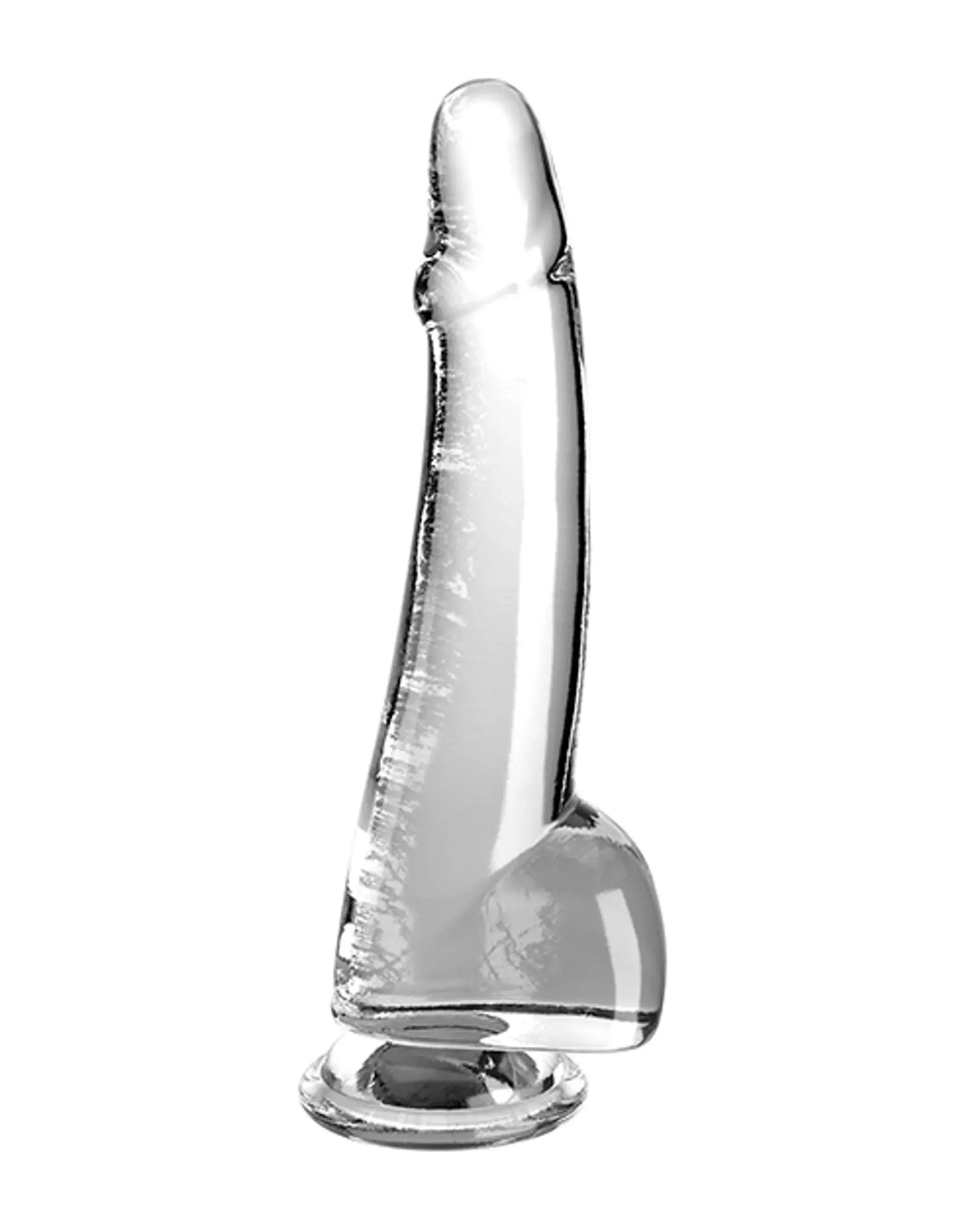 KING COCK CLEAR 10IN W/ BALLS Pipedream Products