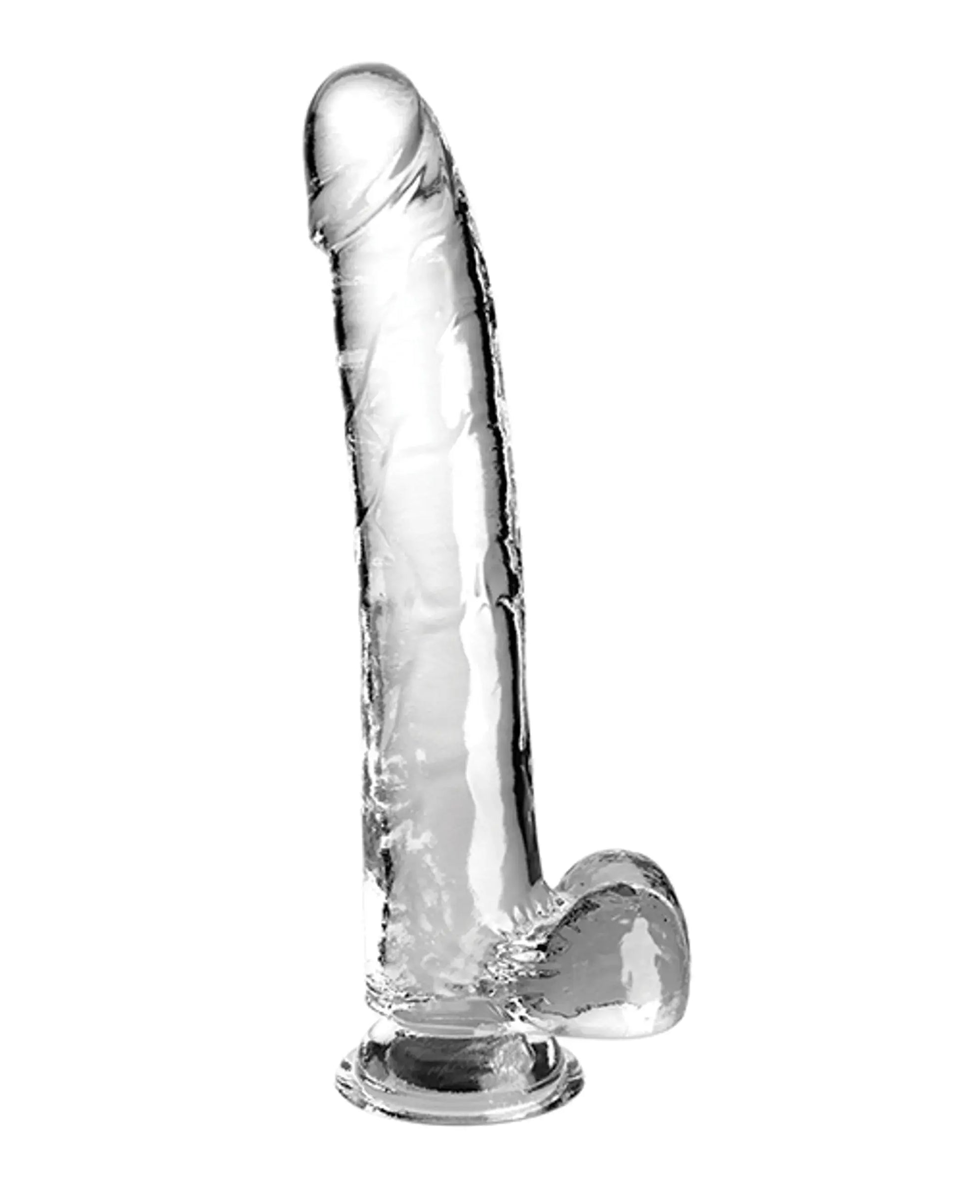 KING COCK CLEAR 11IN W/ BALLS Pipedream Products