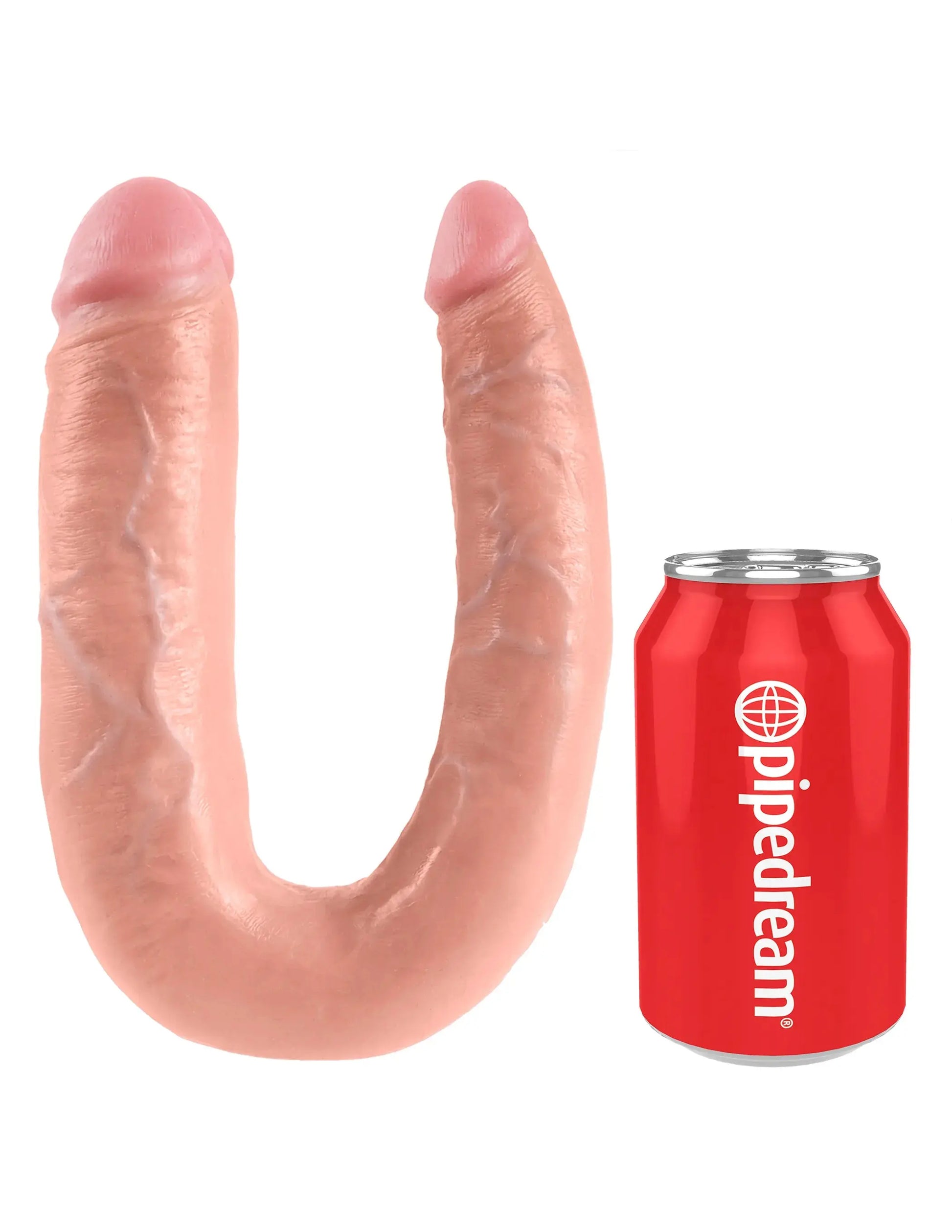 KING COCK DOUBLE TROUBLE LARGE FLESH Pipedream Products
