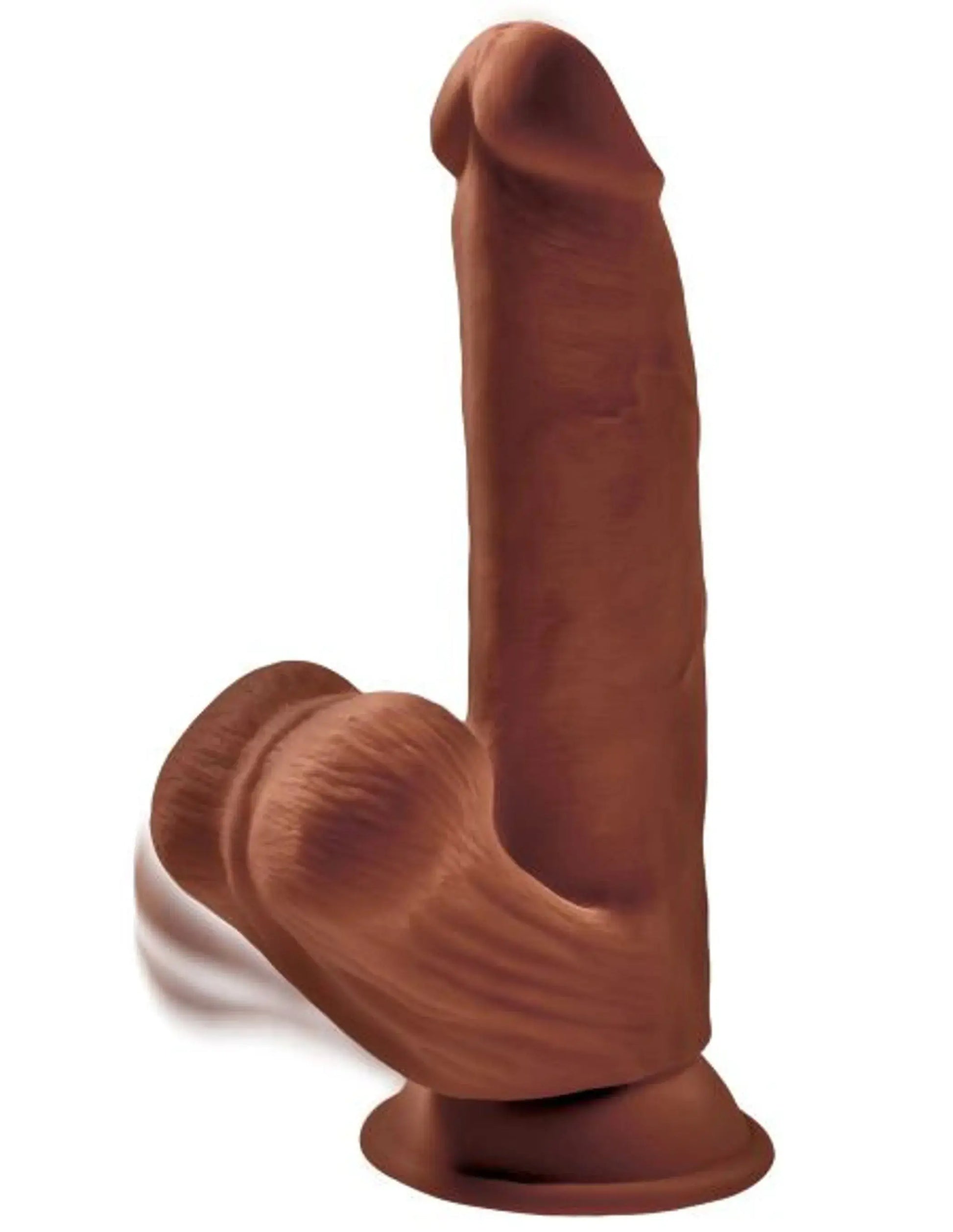 KING COCK PLUS 8 IN TRIPLE DENSITY COCK W/ BALLS BROWN Pipedream Products