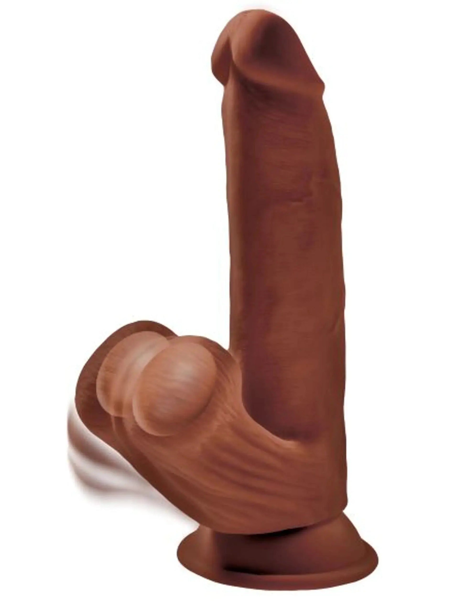 KING COCK PLUS 8 IN TRIPLE DENSITY COCK W/ BALLS BROWN Pipedream Products