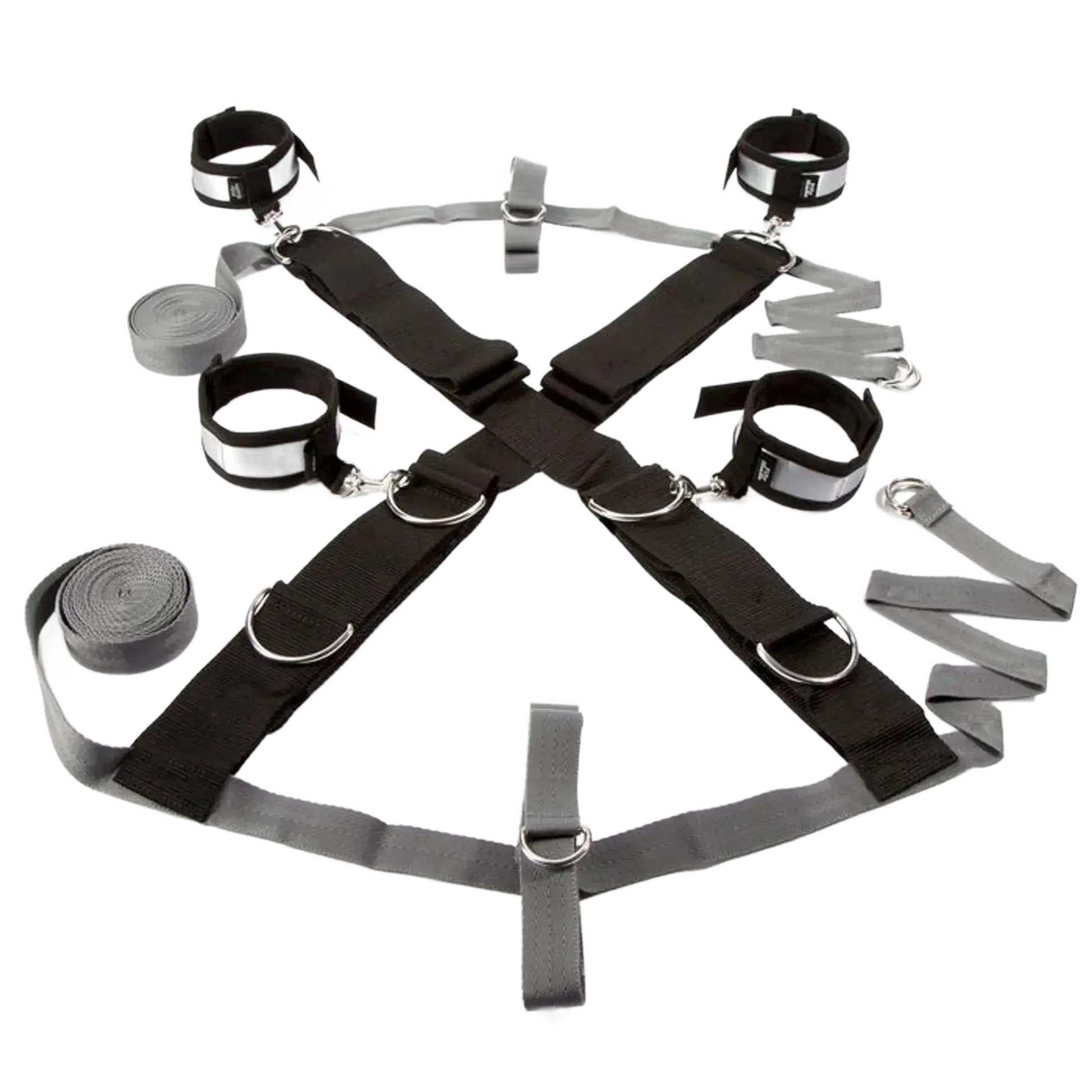 FIFTY SHADES KEEP STILL OVER THE BED CROSS RESTRAINT SILVER Love Honey