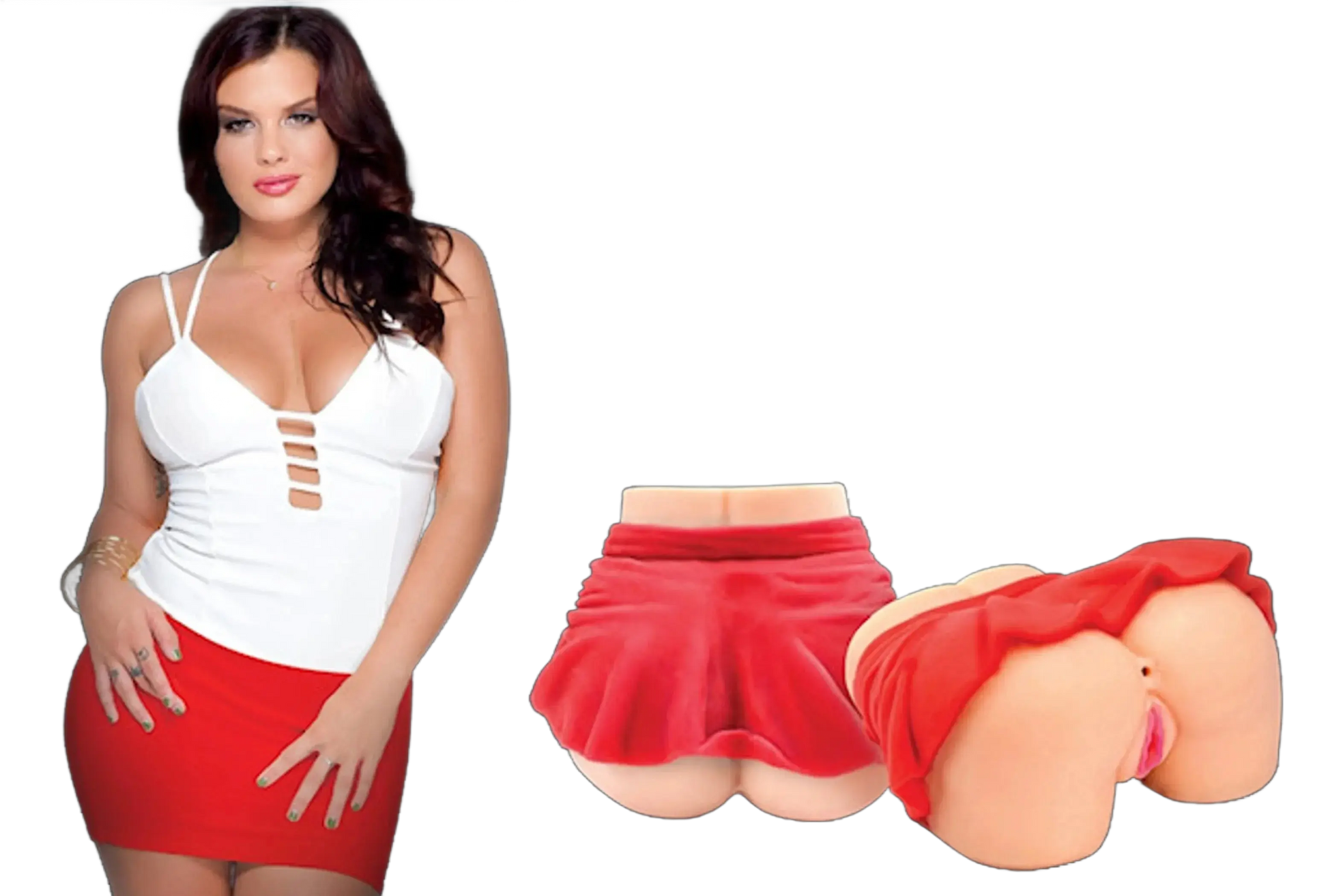 KEISHA GREY MINI SKIRT PXSSY& ANUS MASTURBATOR Cousins Group