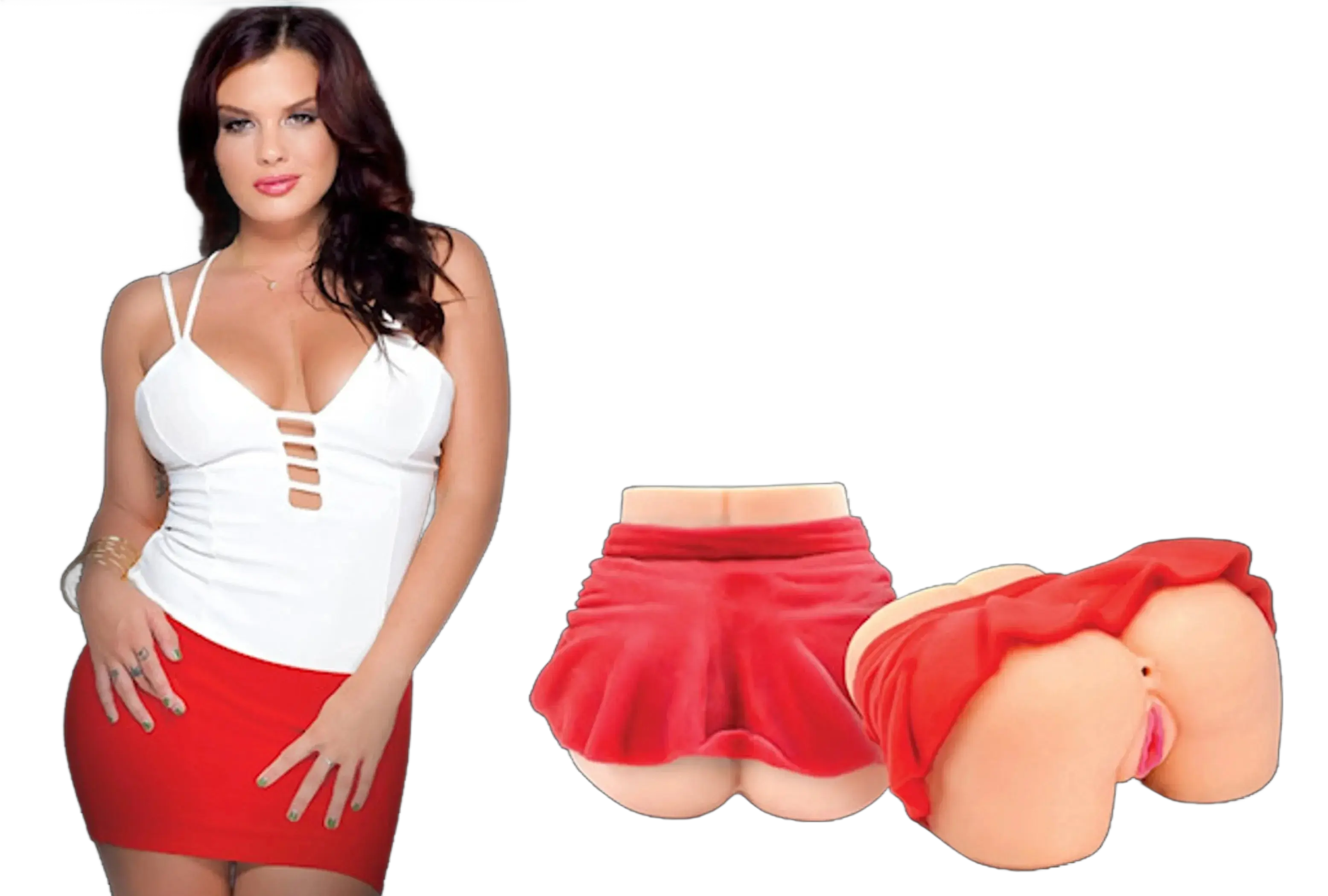 KEISHA GREY MINI SKIRT PXSSY& ANUS MASTURBATOR Cousins Group