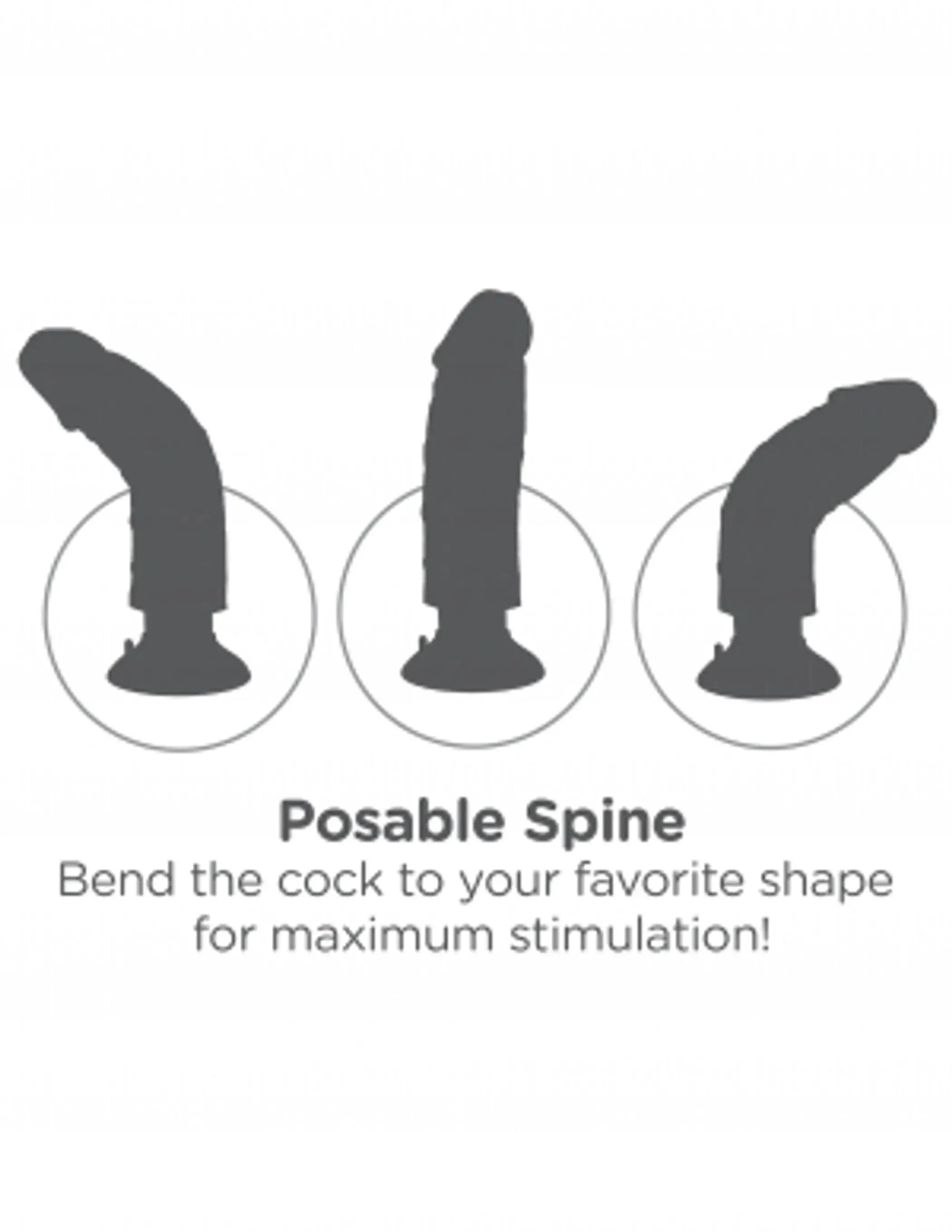 King Cock 8-Inch Vibrating Dildo in Flesh Pipedream Products