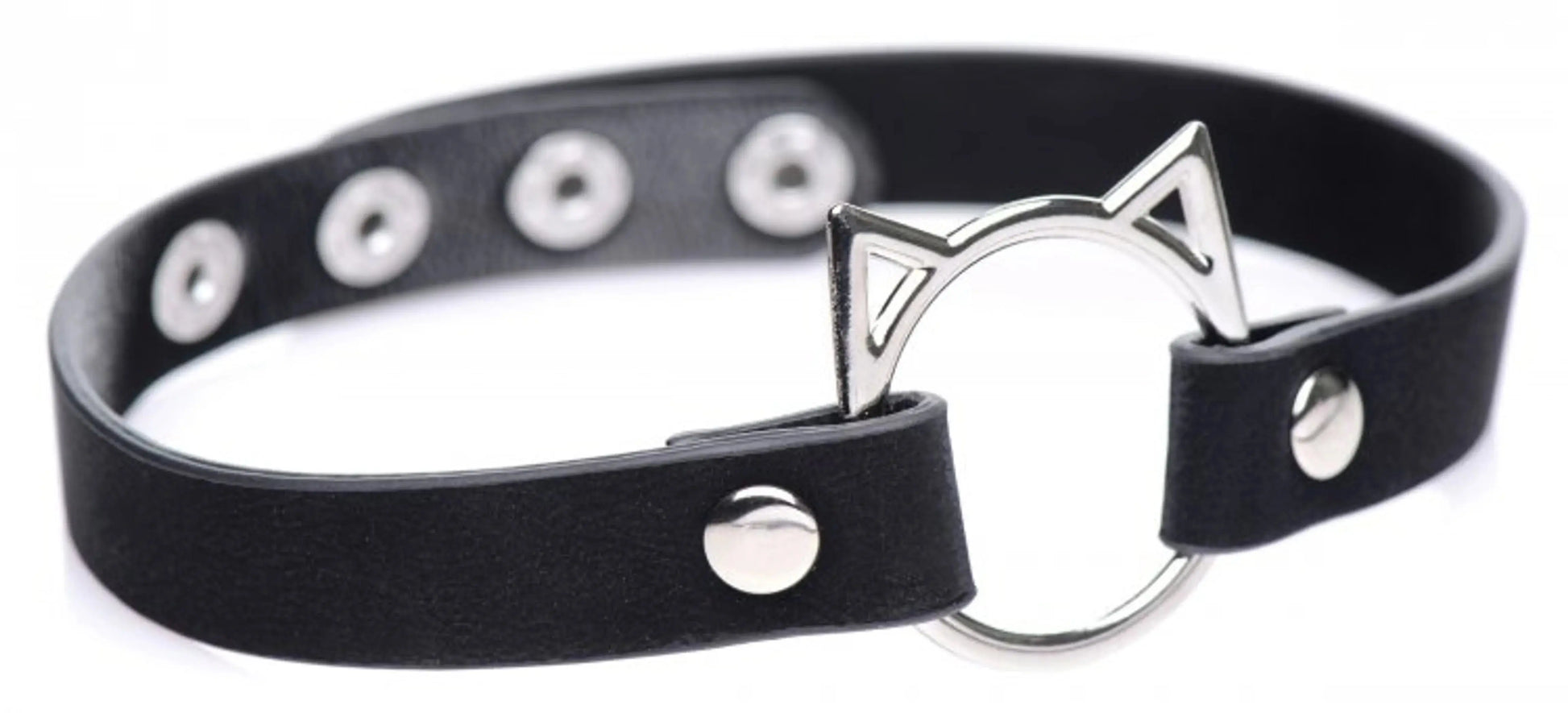 Kinky Kitty Ring Slim Choker Black XR Brands