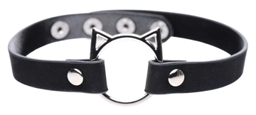 MASTER SERIES KINKY KITTY RING SLIM CHOKER BLACK XR Brands