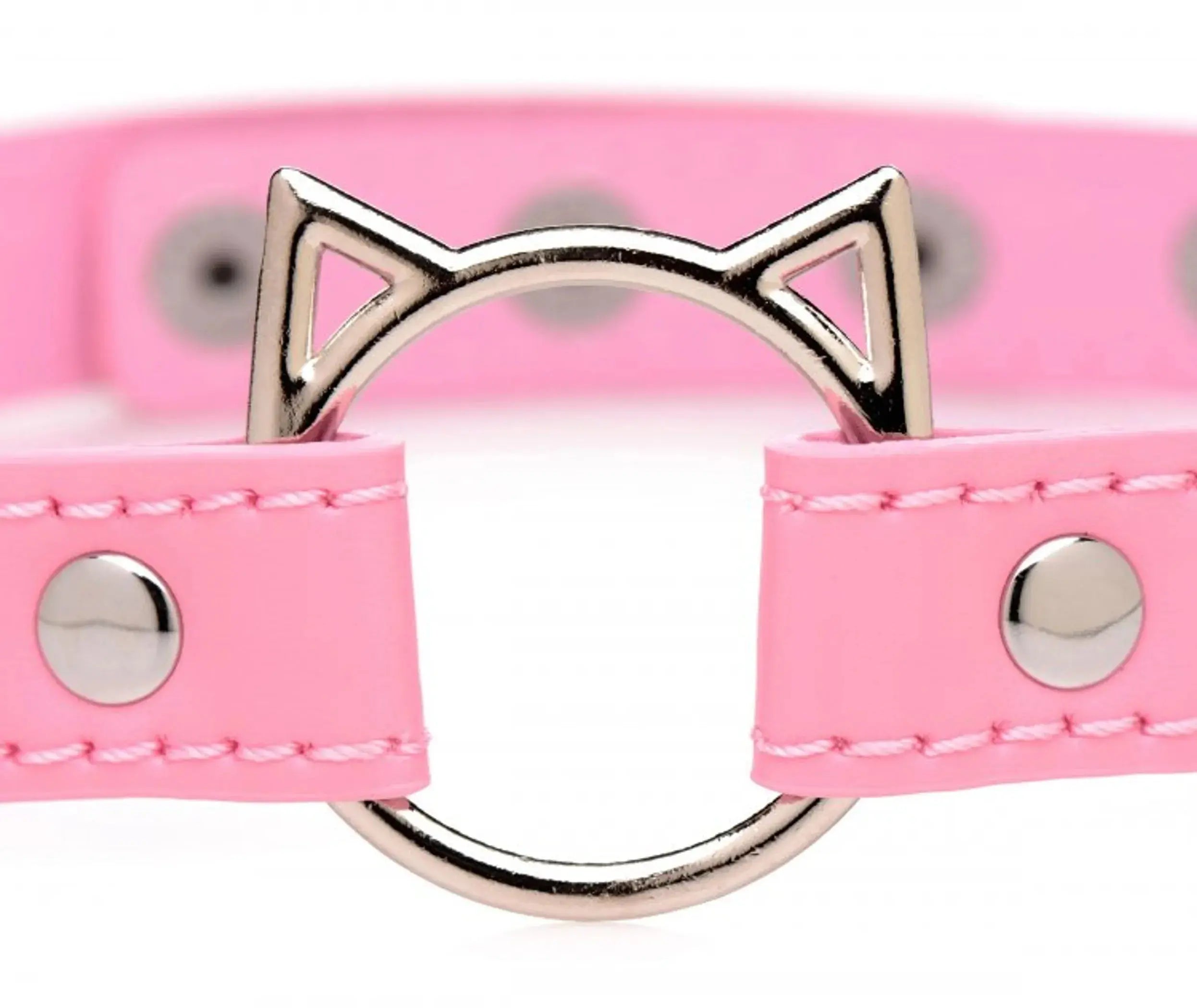 Kinky Kitty Ring Slim Choker Pink XR Brands