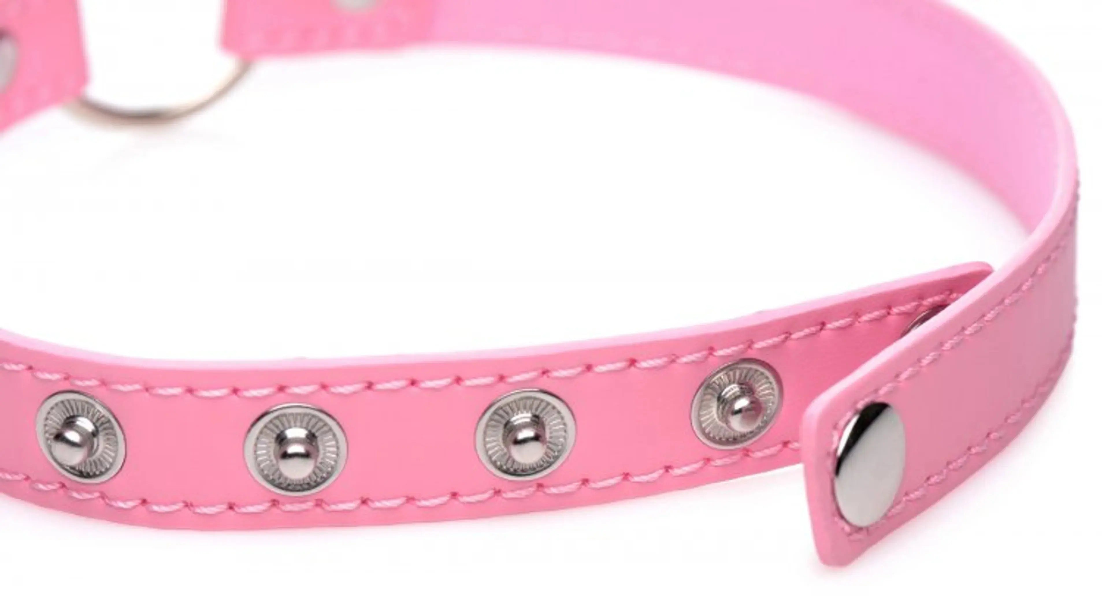 Kinky Kitty Ring Slim Choker Pink XR Brands