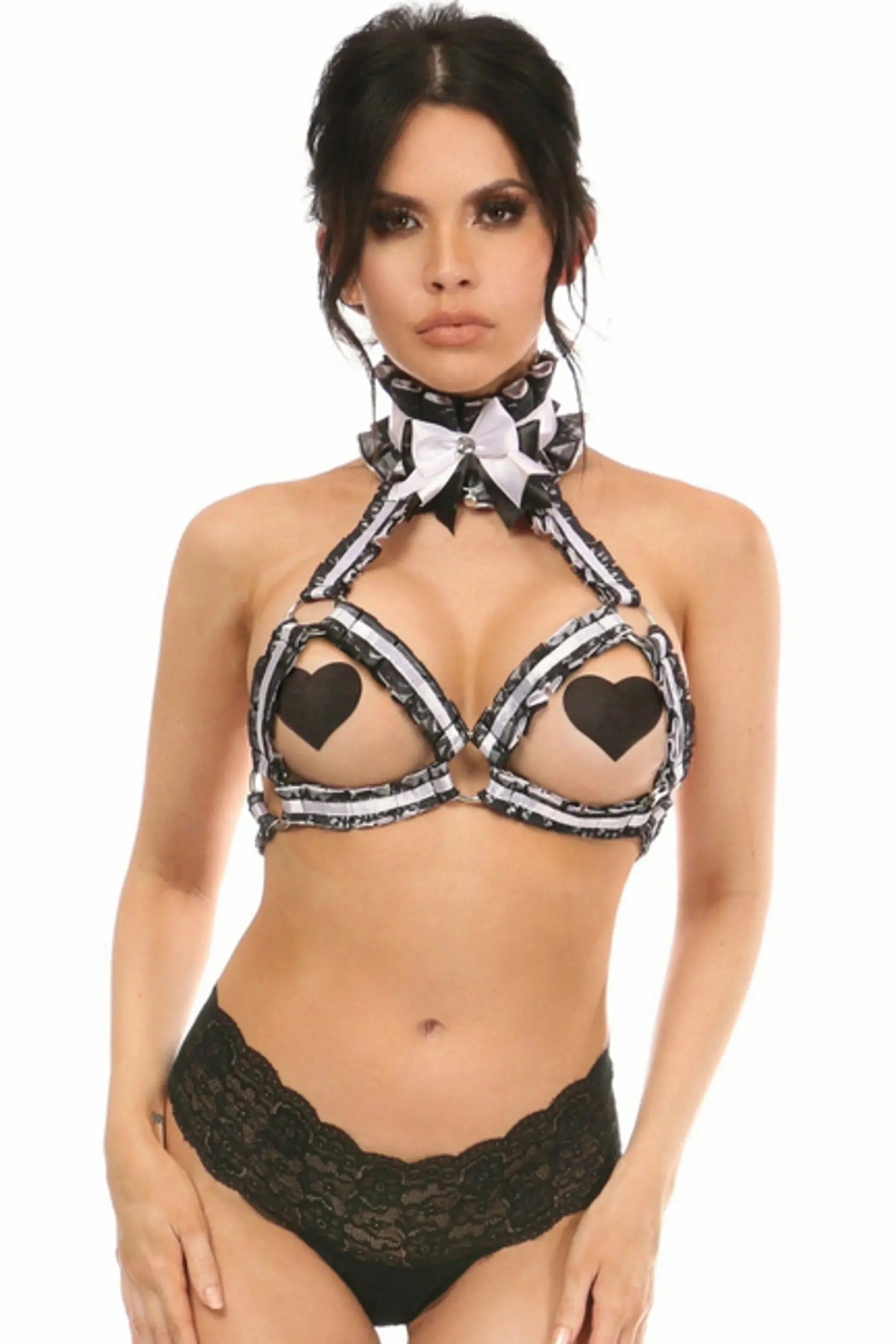Kitten Collection Lace Bra Top Body Harness Daisy Corsets