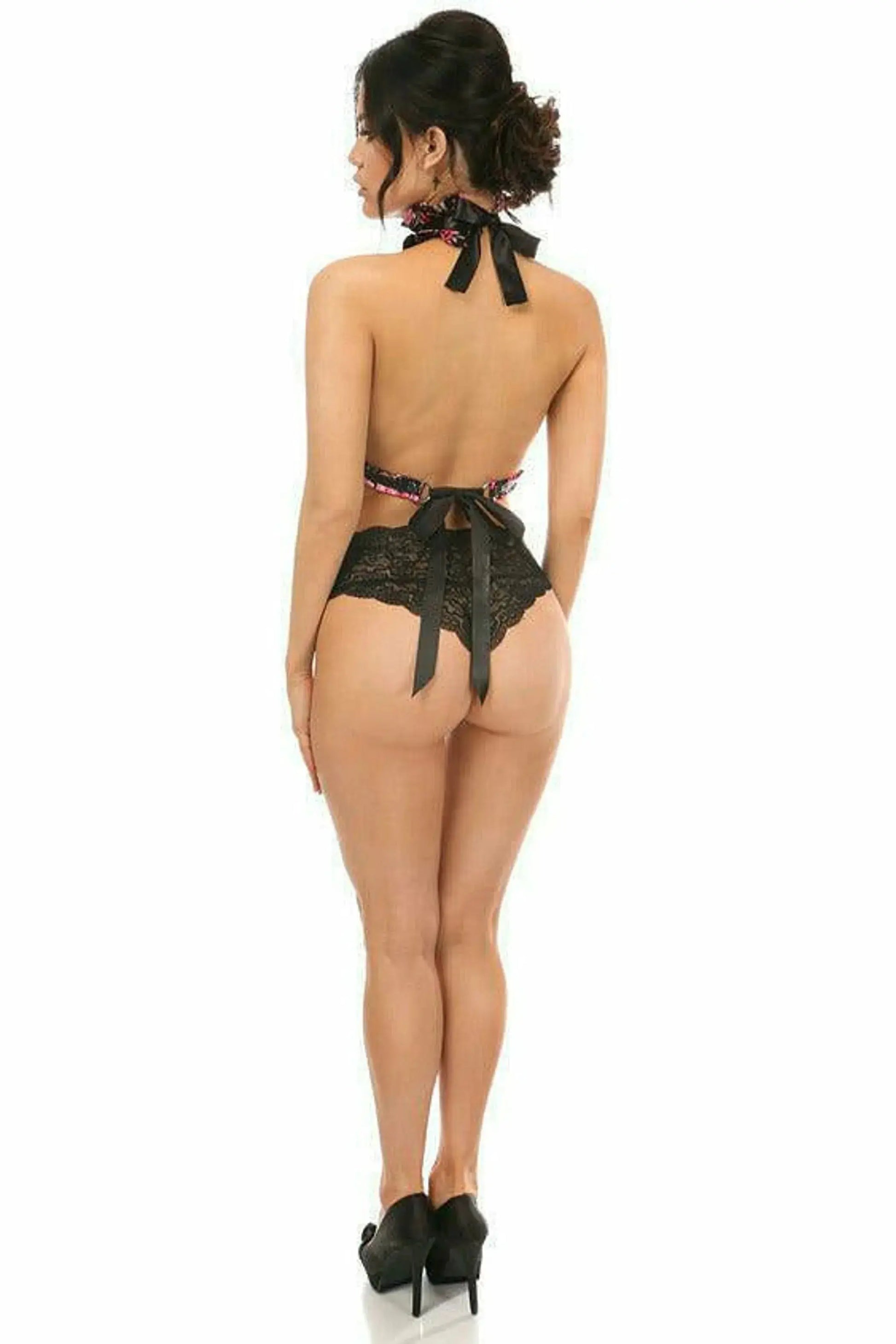 Kitten Collection Satin Triangle Top Body Harness Daisy Corsets