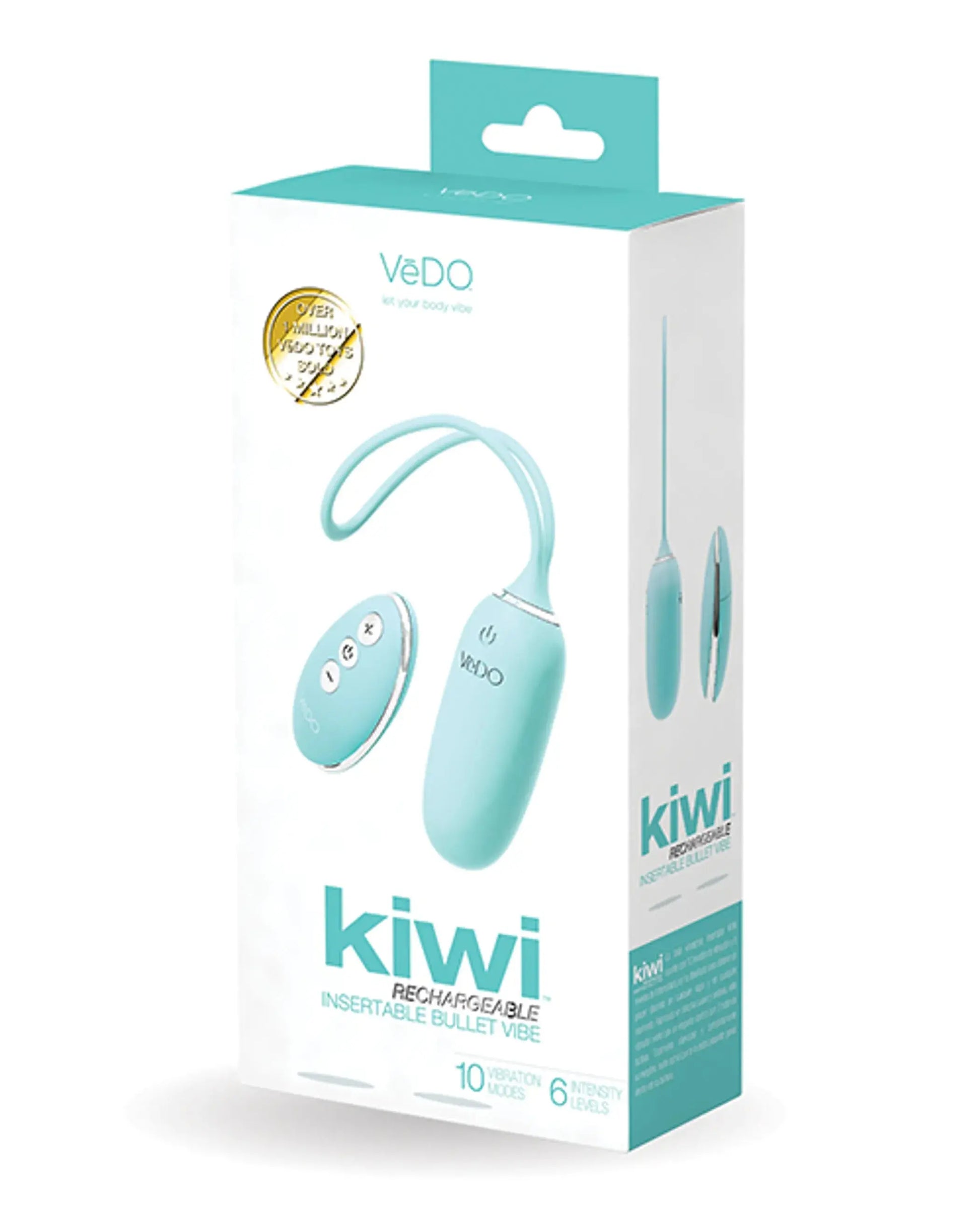 Kiwi Rechargeable Bullet Tease Me Turquoise Vedo