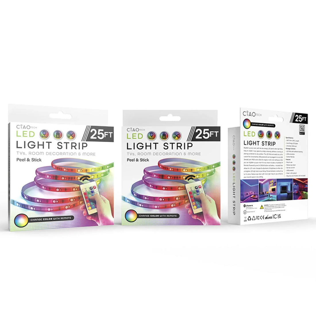 LED RGB Strip Light with Remote CIAO Tech