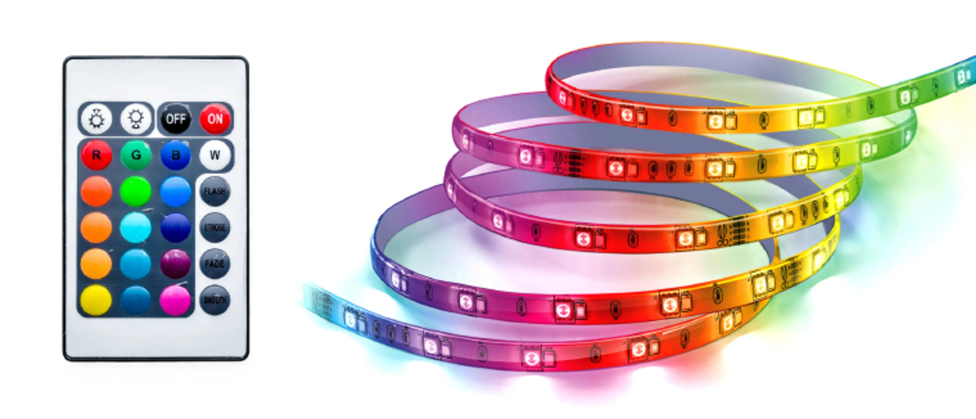 LED RGB Strip Light with Remote CIAO Tech