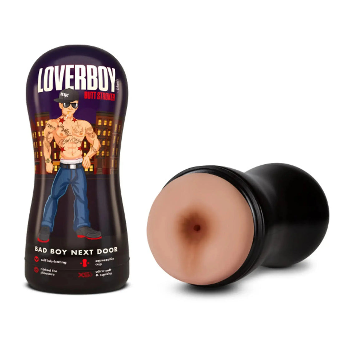 LOVERBOY BAD BOY NEXT DOOR SELF LUBRICATING STROKER BEIGE Blush Novelties