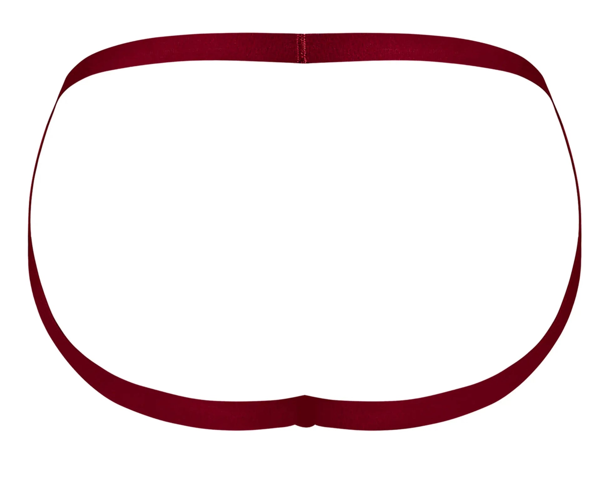 LUCIFER STRAPPY JOCK BURGUNDY Male Power Lingerie