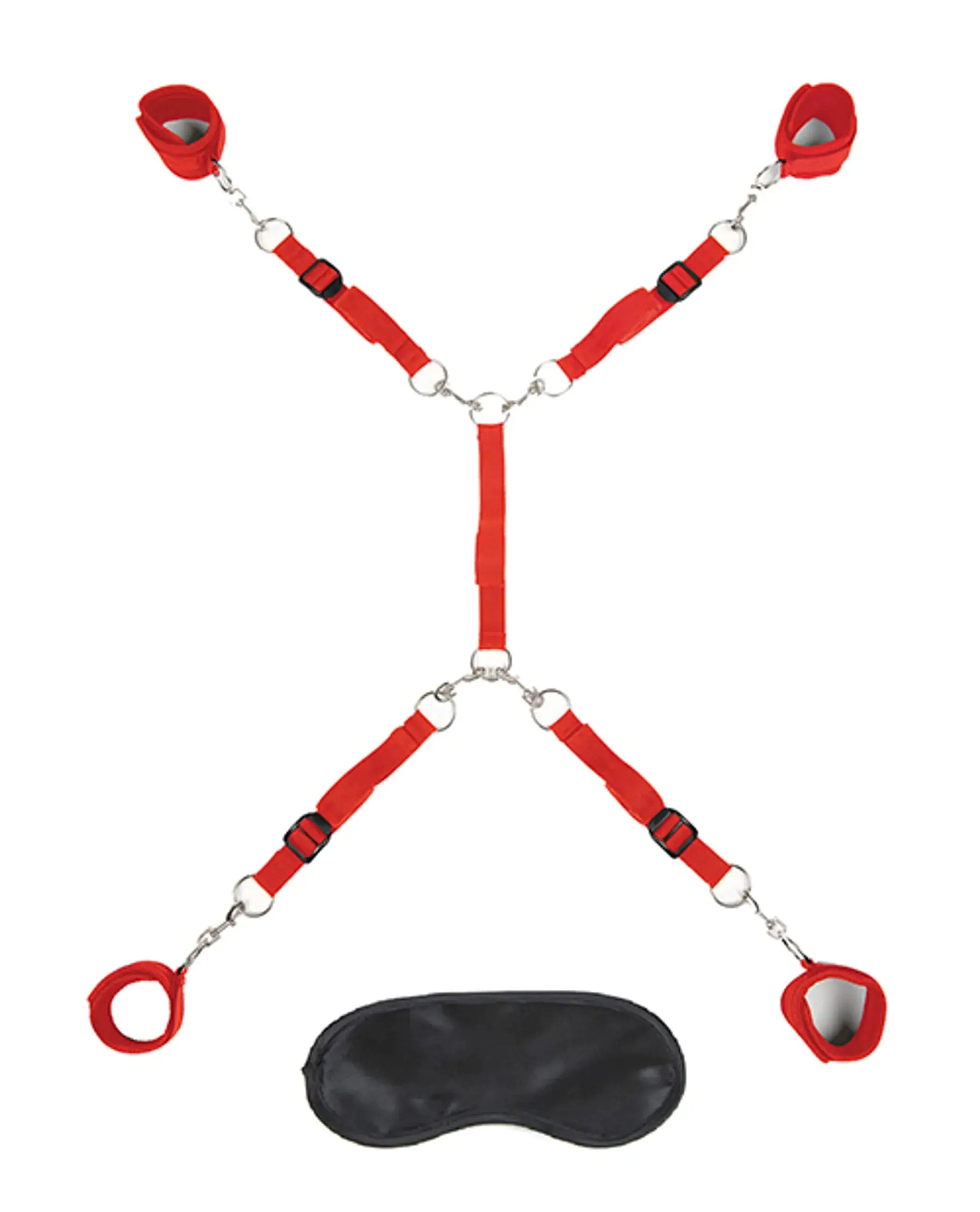 LUX FETISH 7 PC BED SPREADER RED Electric / Hustler Lingerie