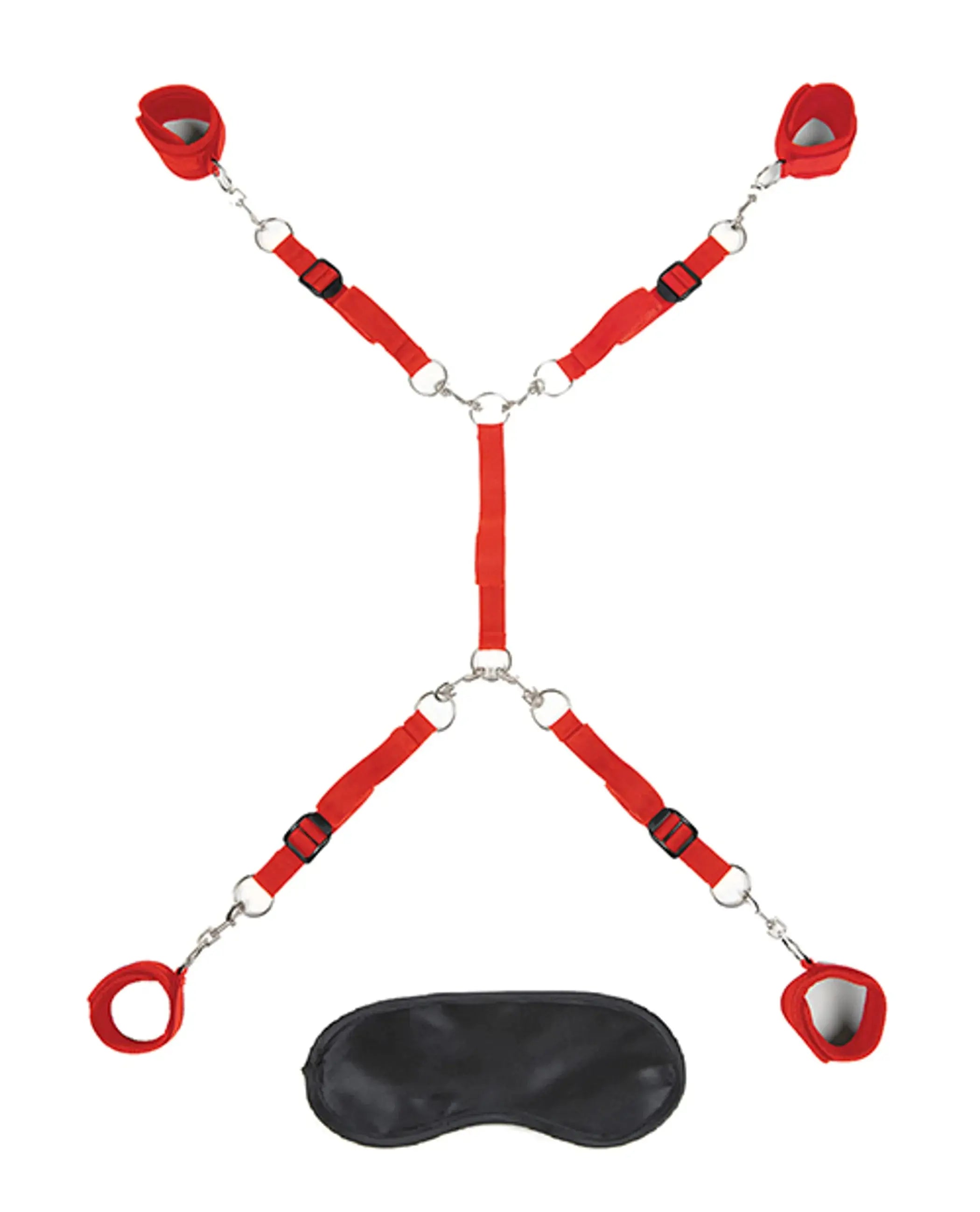 LUX FETISH 7 PC BED SPREADER RED Electric / Hustler Lingerie
