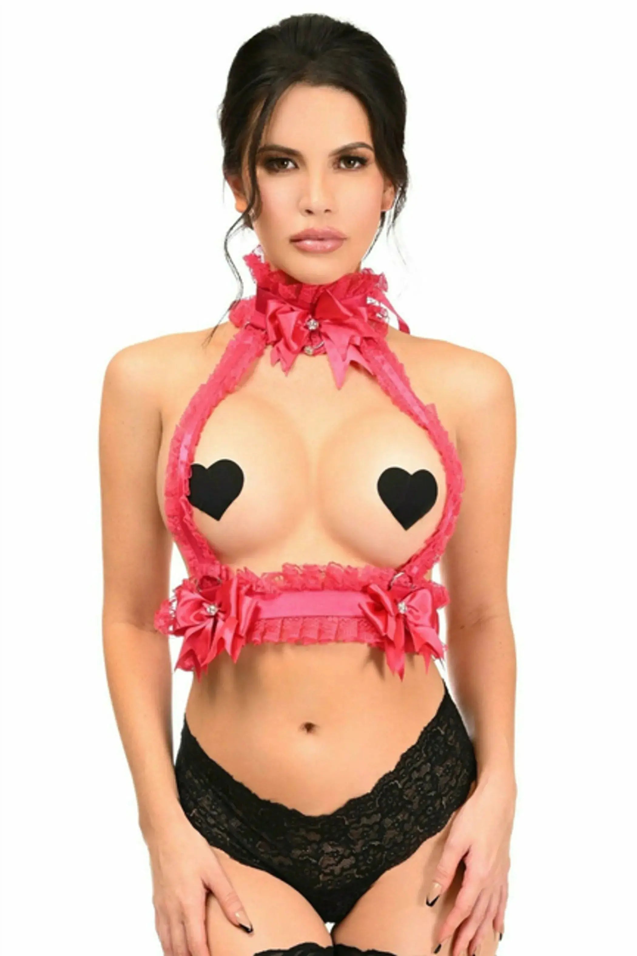Lace Double Strap Body Harness Daisy Corsets