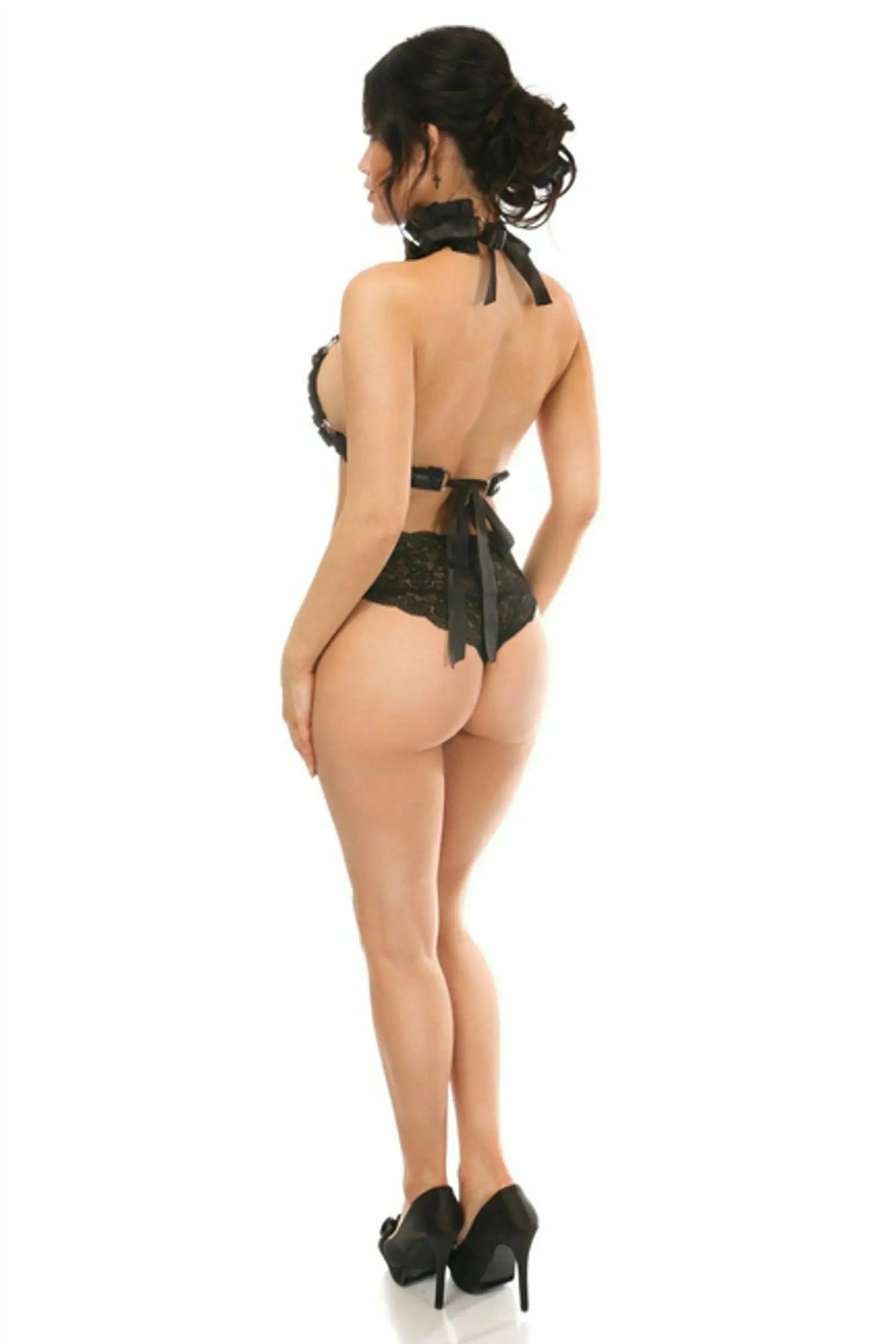 Lace Triangle Top Harness Daisy Corsets