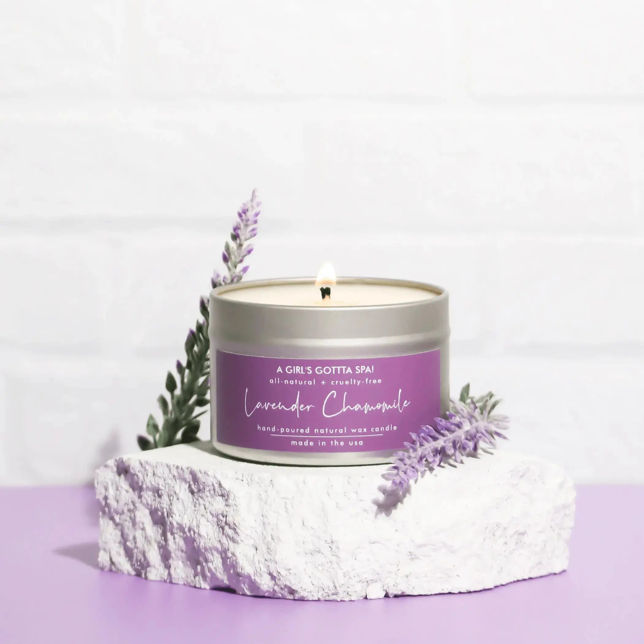 Lavender Chamomile Soy Candle A Girl's Gotta Spa!