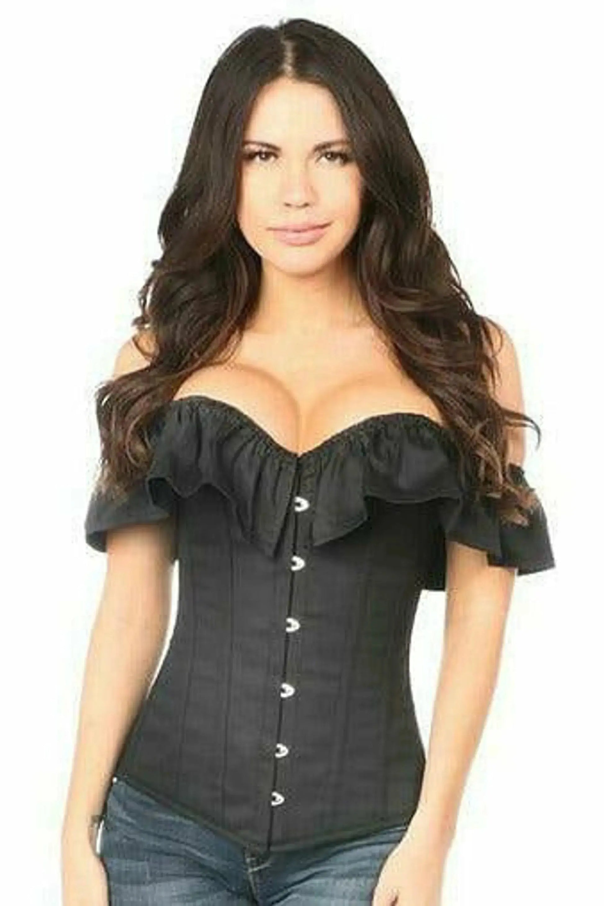 Lavish Cotton Off-The-Shoulder Corset Daisy Corsets