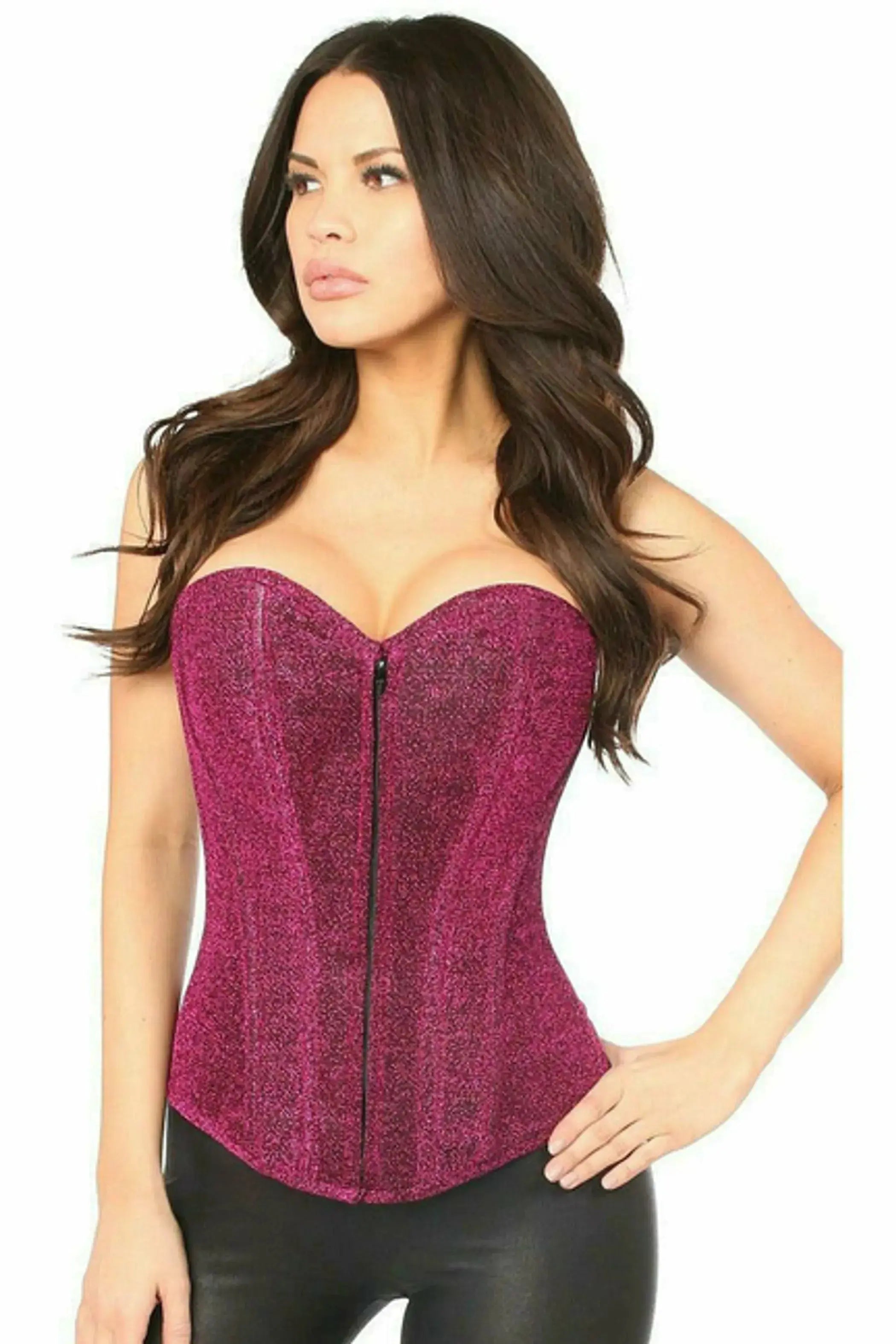 Lavish Front Zipper Corset Daisy Corsets