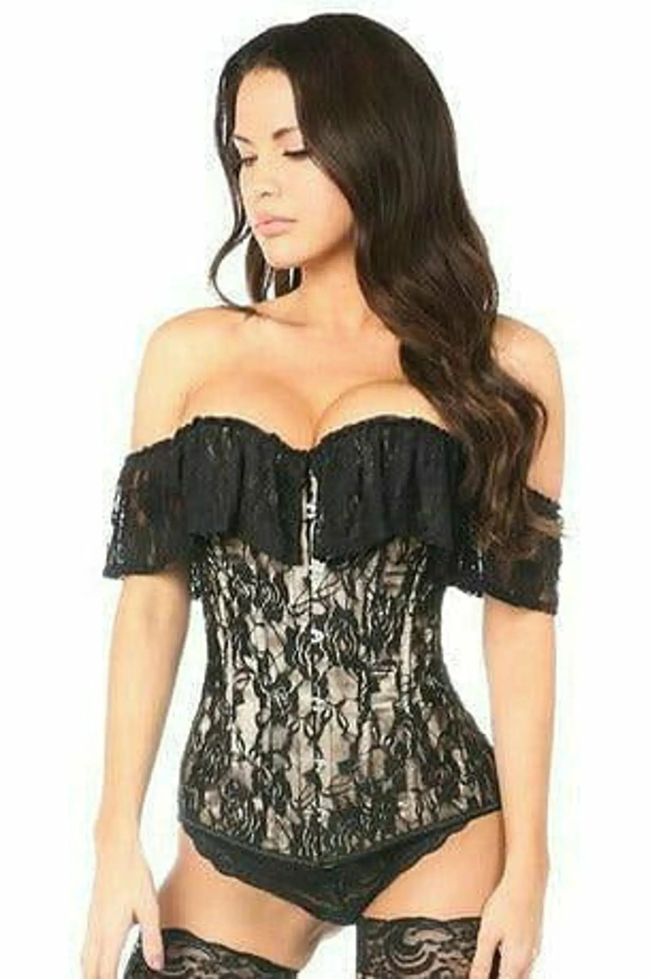 Lavish Lace Off-The-Shoulder Corset Daisy Corsets