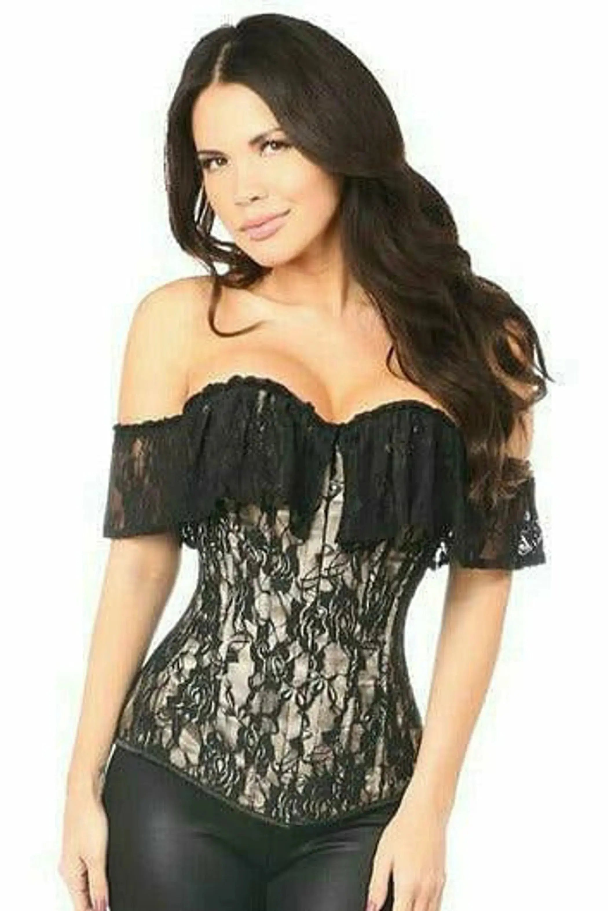 Lavish Lace Off-The-Shoulder Corset Daisy Corsets
