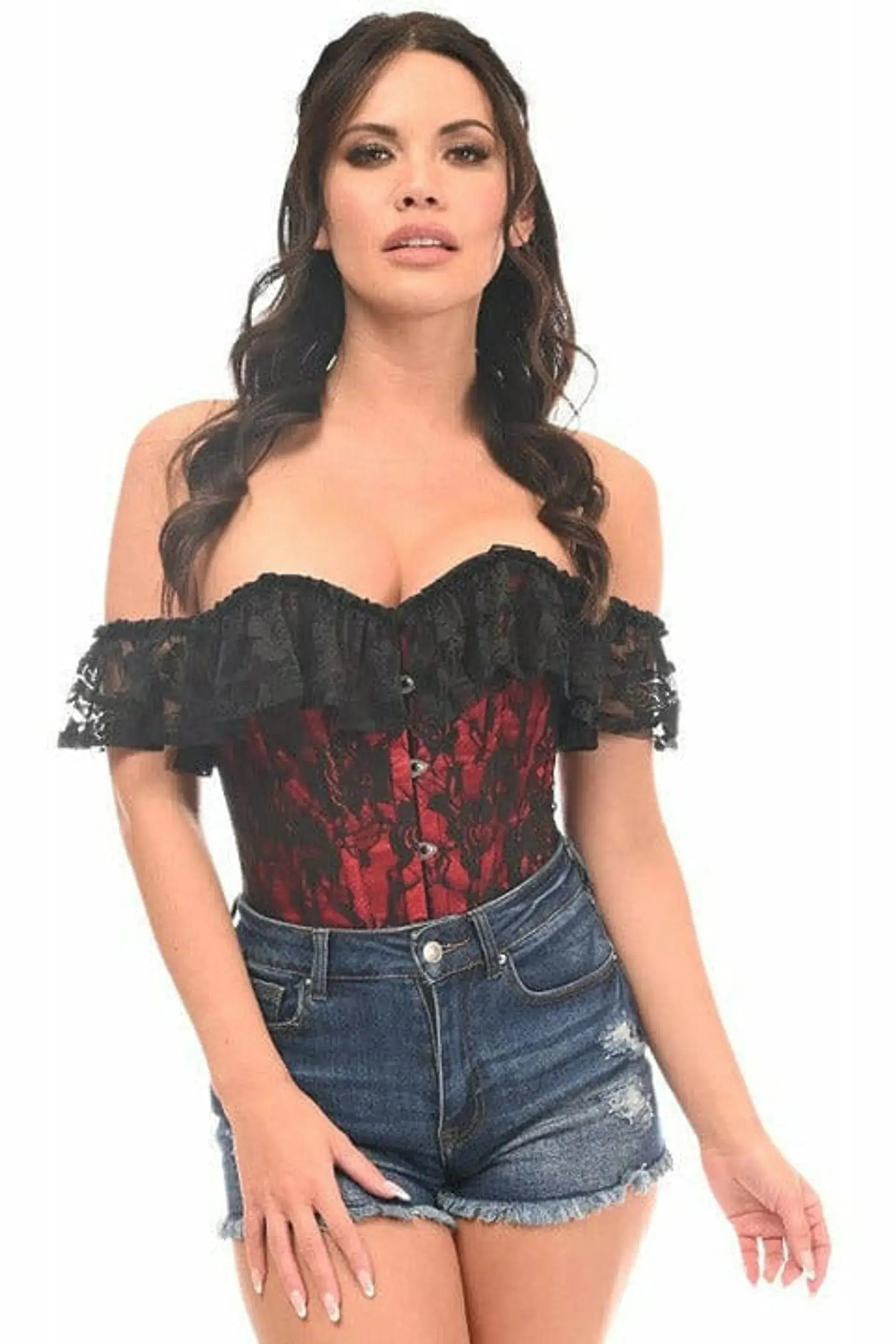 Lavish Lace Off-The-Shoulder Corset Daisy Corsets
