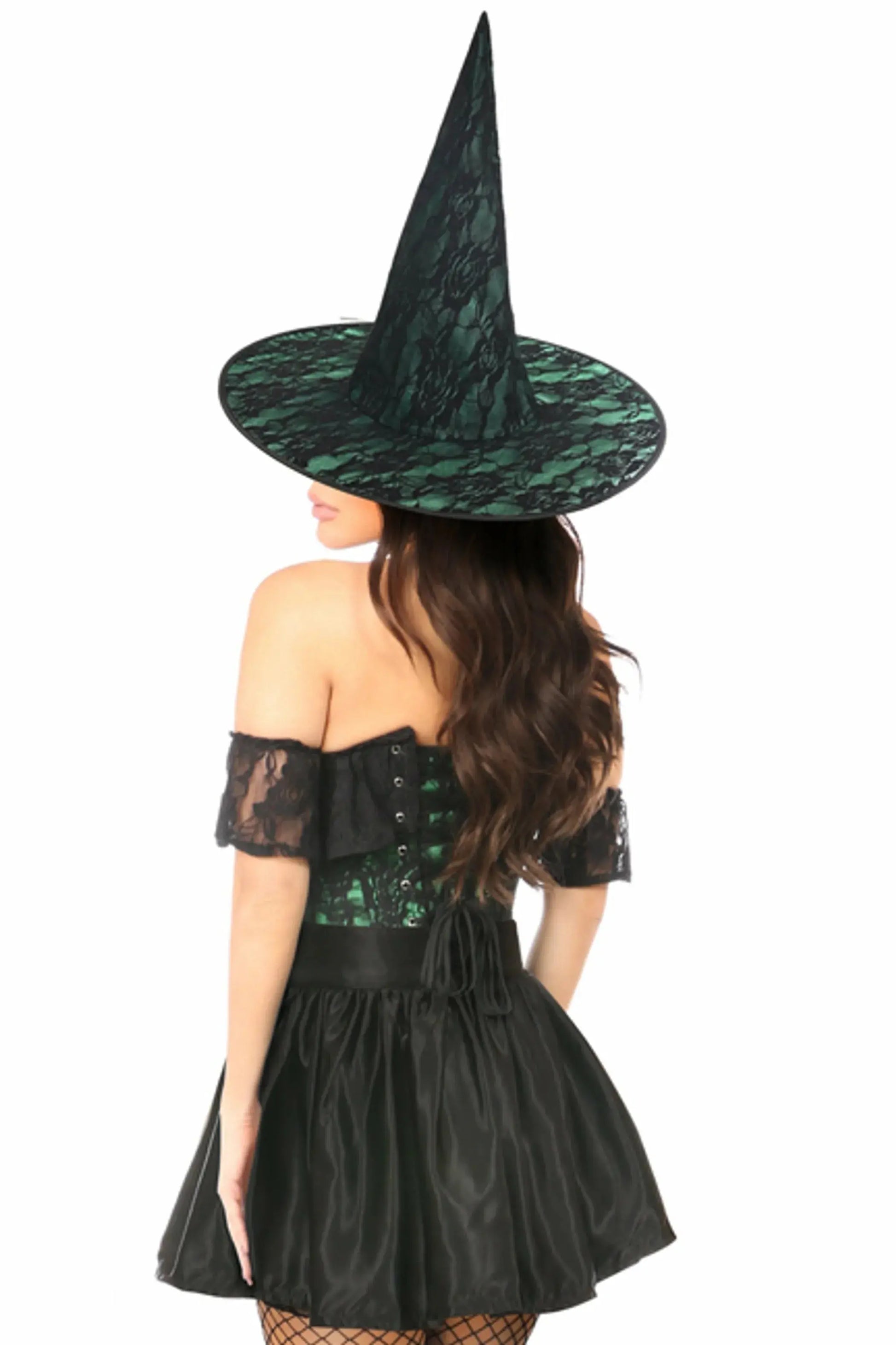 Lavish Lace Off The Shoulder Witch Corset Costume Daisy Corsets