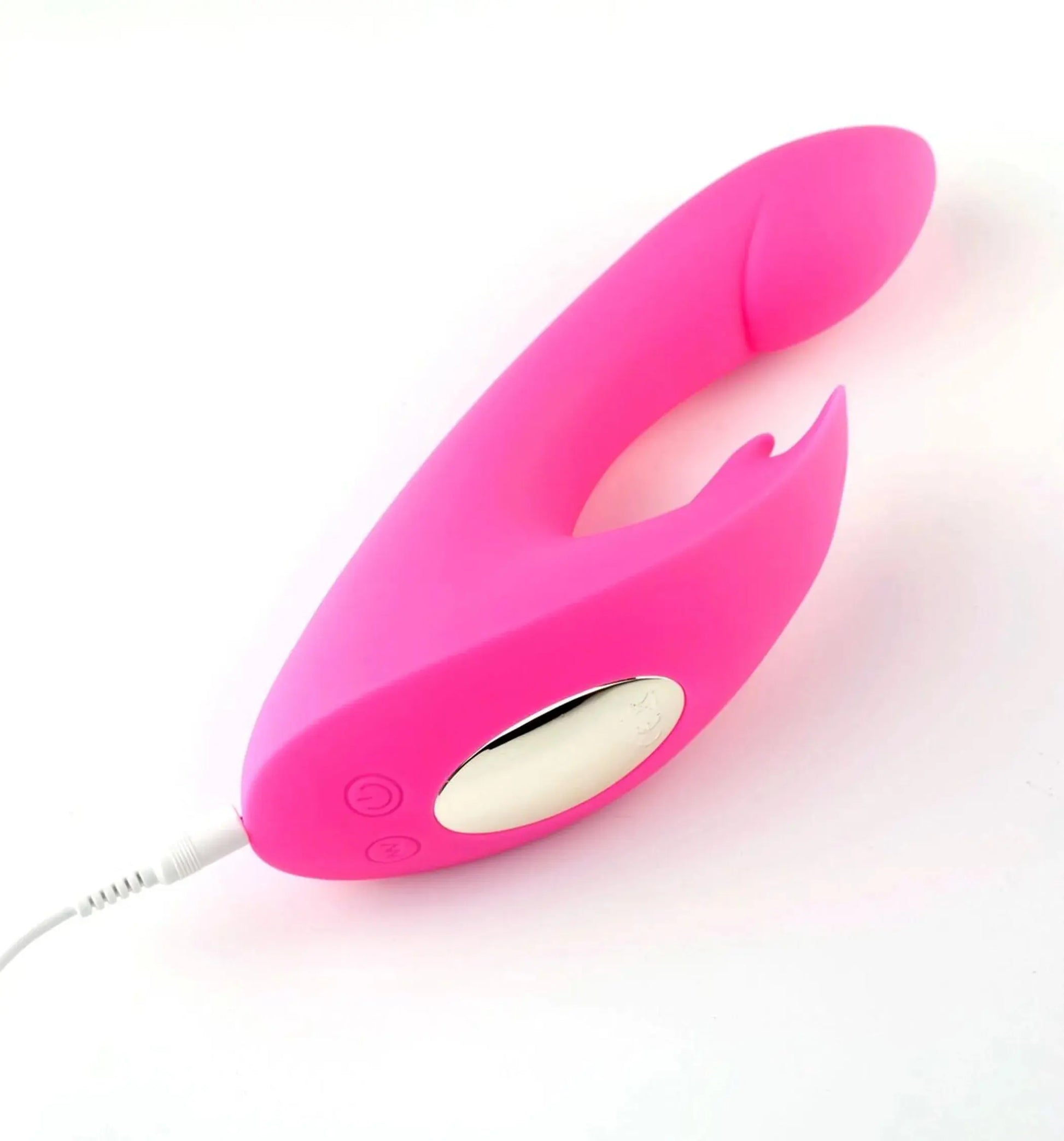 Leah Rechargeable Silicone Rabbit Massager Neon Pink Maia Toys