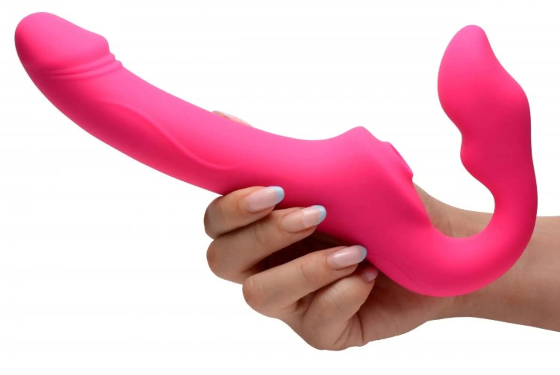 Licking Vibrating Strapless Strap-On with Remote XR Brands