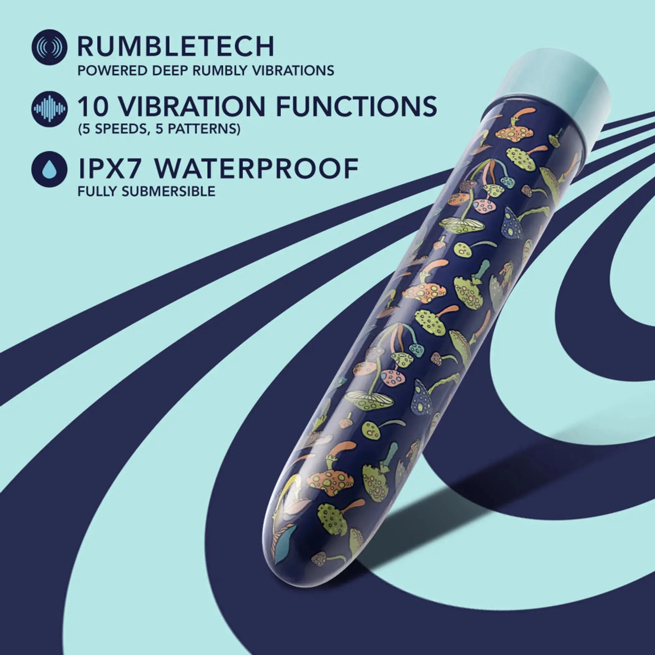 Limited Addiction Dreamscape 7-Inch Rechargeable Vibrator Blue Blush Novelties